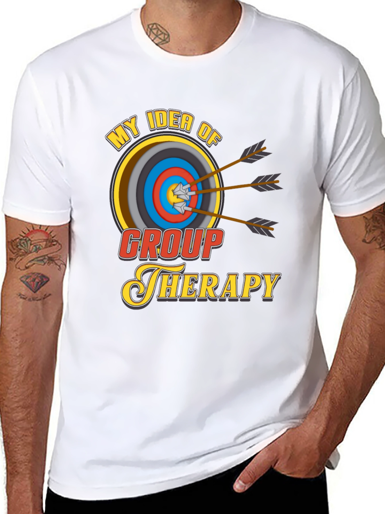 Group Therapy Archery T-Shirt - Funny Novelty Tee