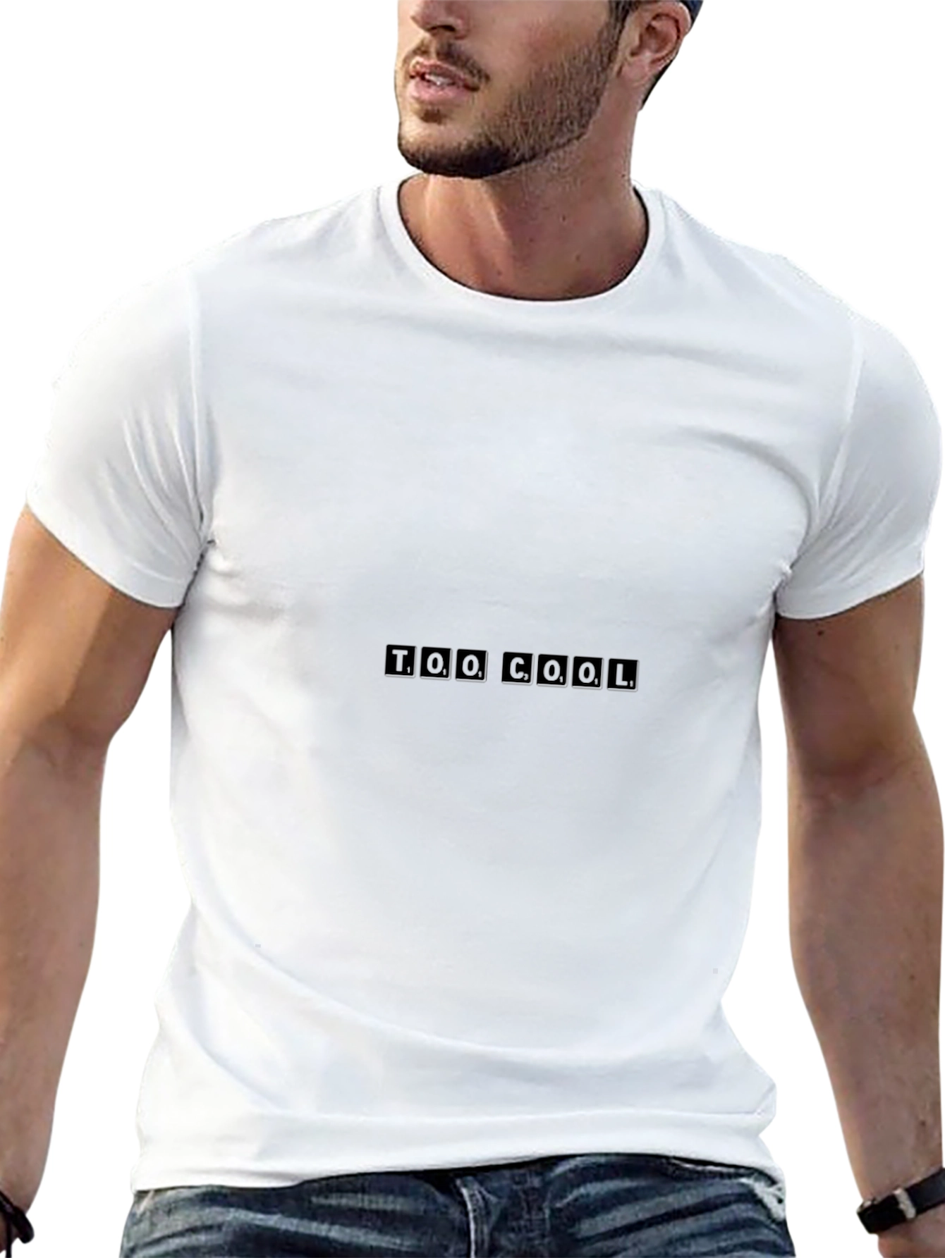 Too Cool Graphic Black T-Shirt for Men