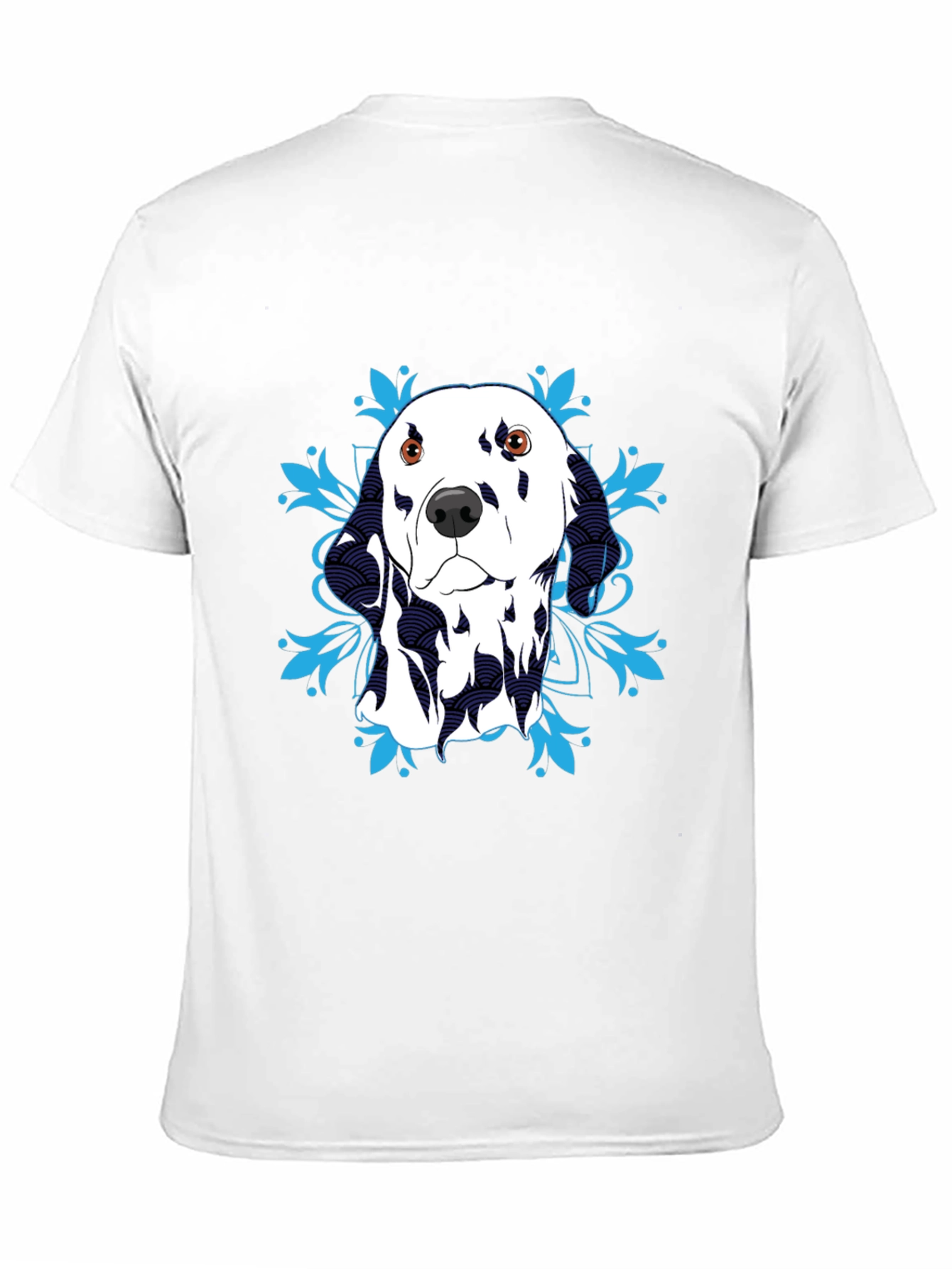 Dalmatian Dog Graphic T-Shirt - Black