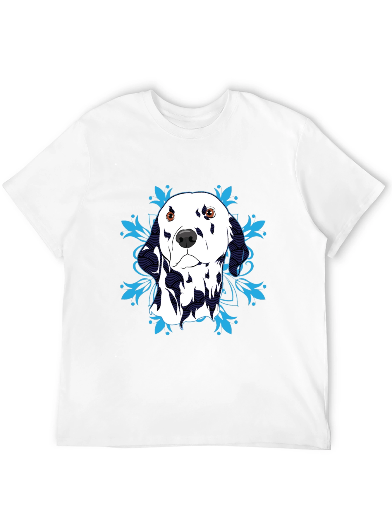 Dalmatian Dog Graphic T-Shirt - Black