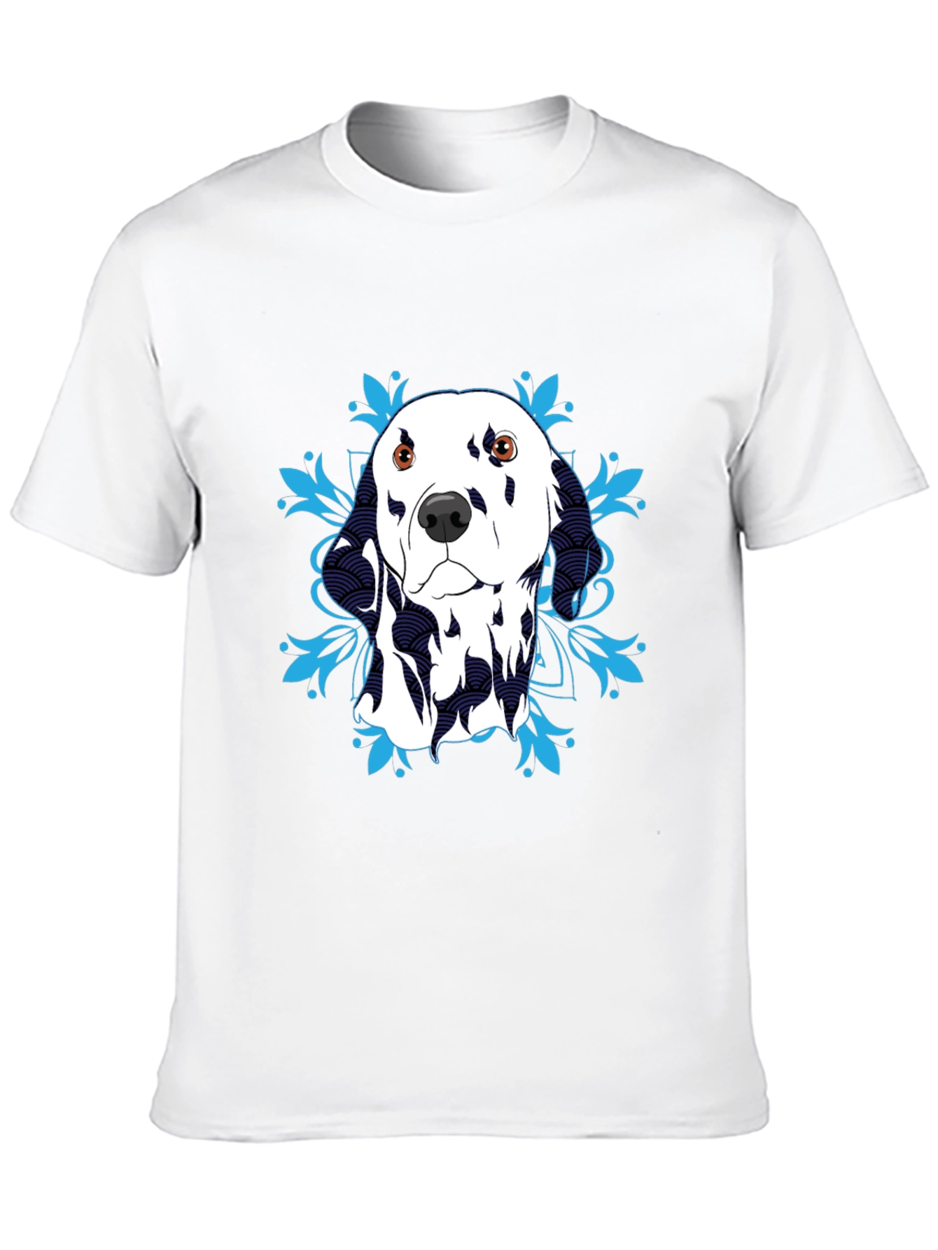 Dalmatian Dog Graphic T-Shirt - Black
