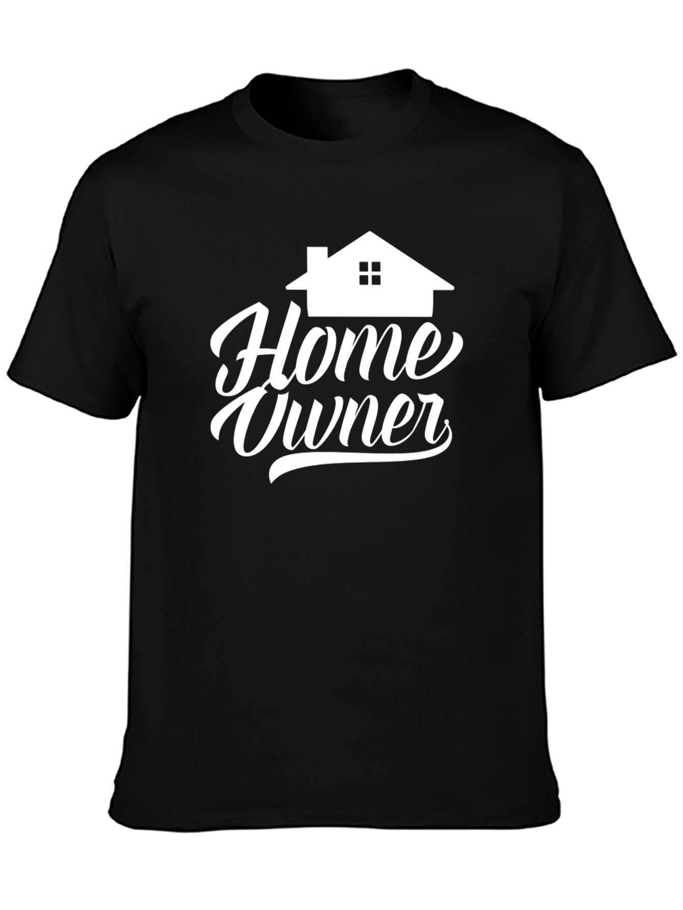 Home Owner Graphic Tee - Black Cotton T-Shirt