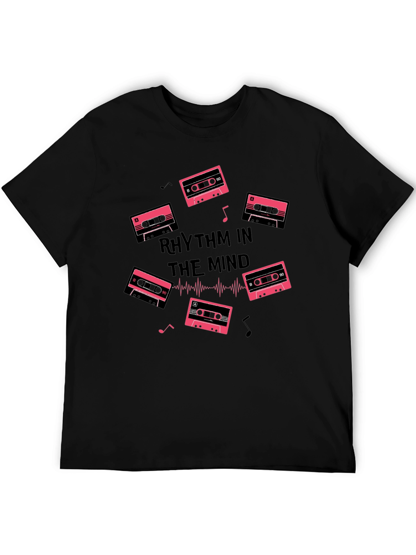 Rhythm in the Mind Black Graphic Tee