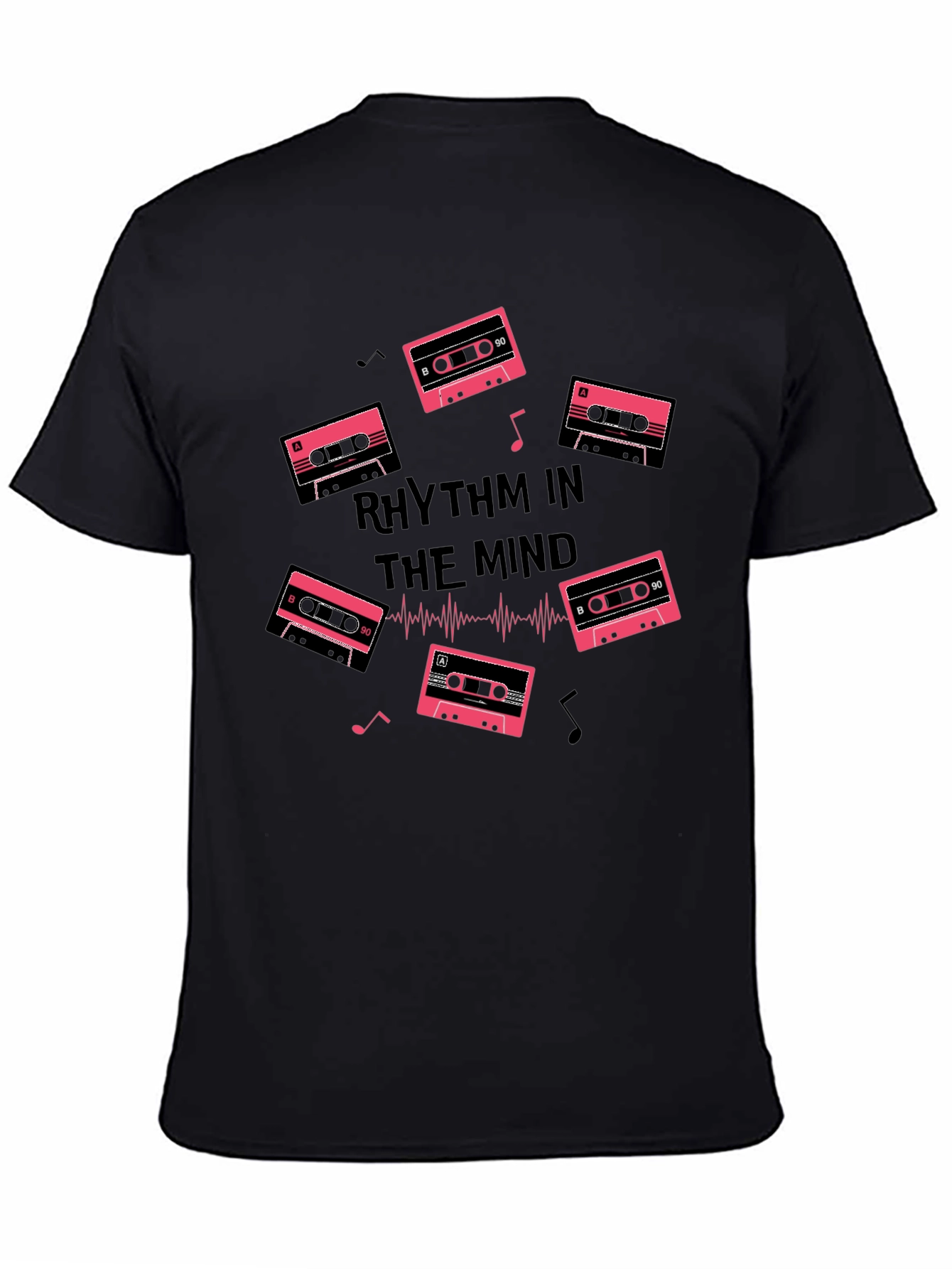 Rhythm in the Mind Black Graphic Tee
