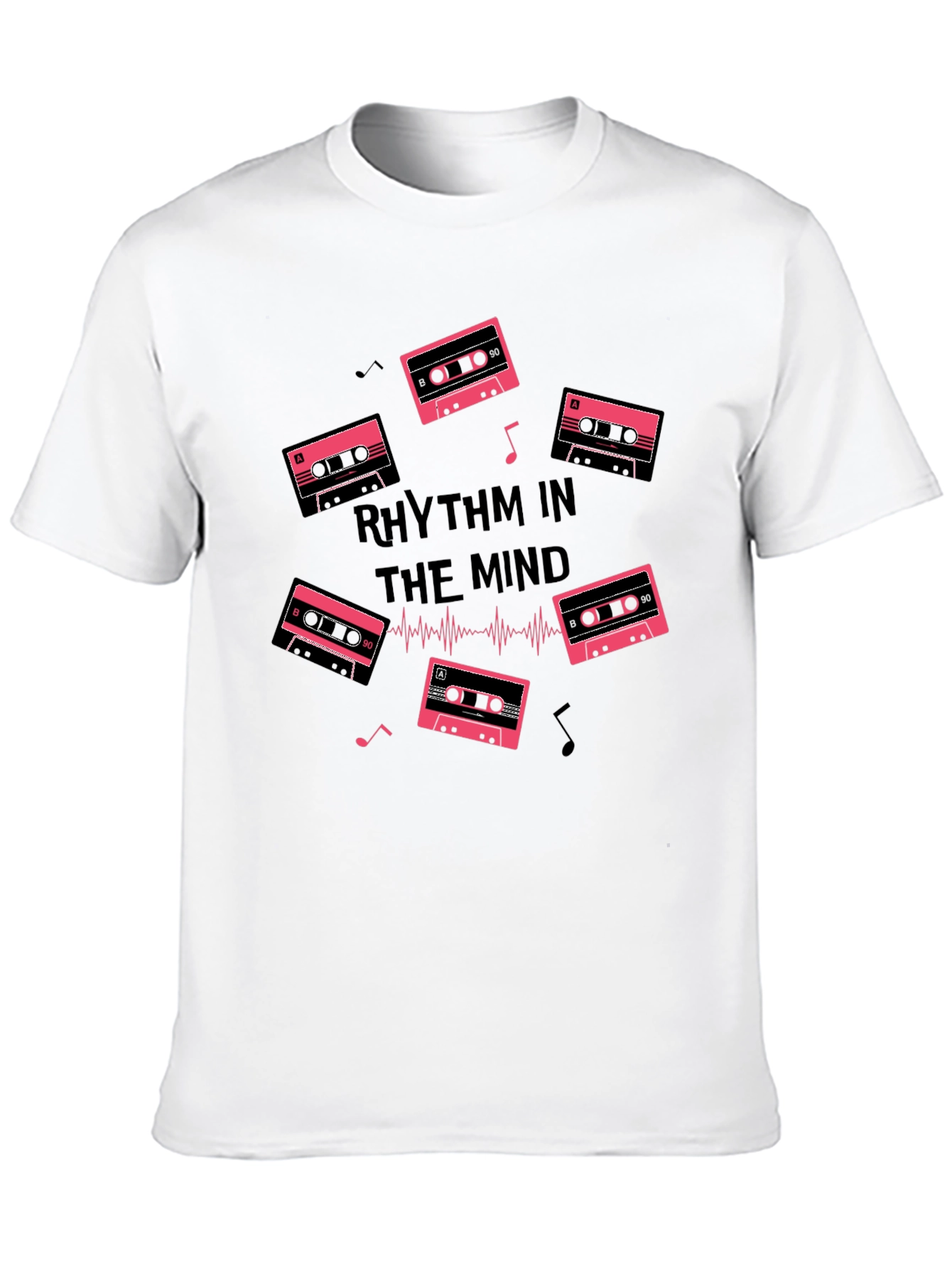Rhythm in the Mind Black Graphic Tee