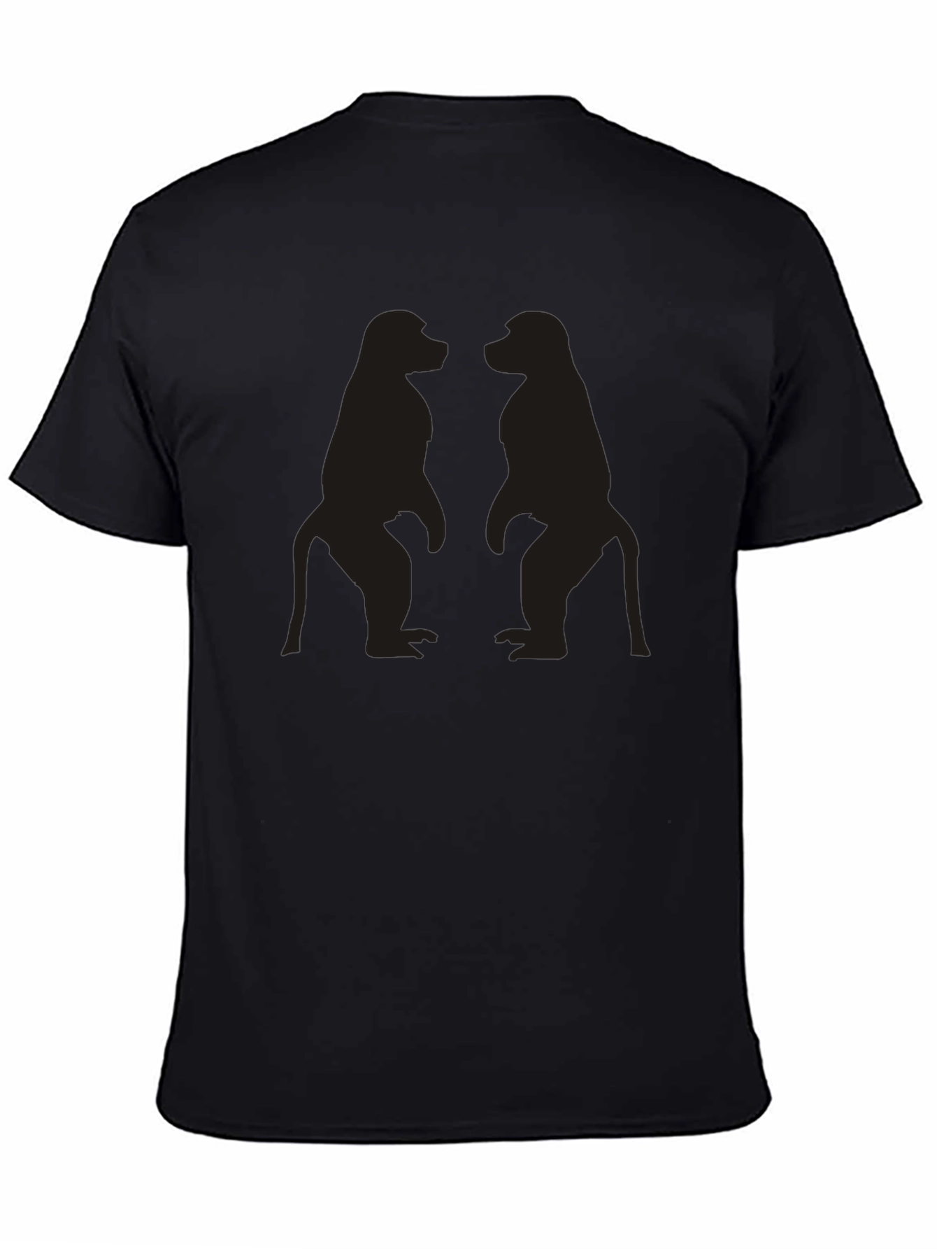 Monkey Silhouette Graphic Tee - Mens Black T-Shirt