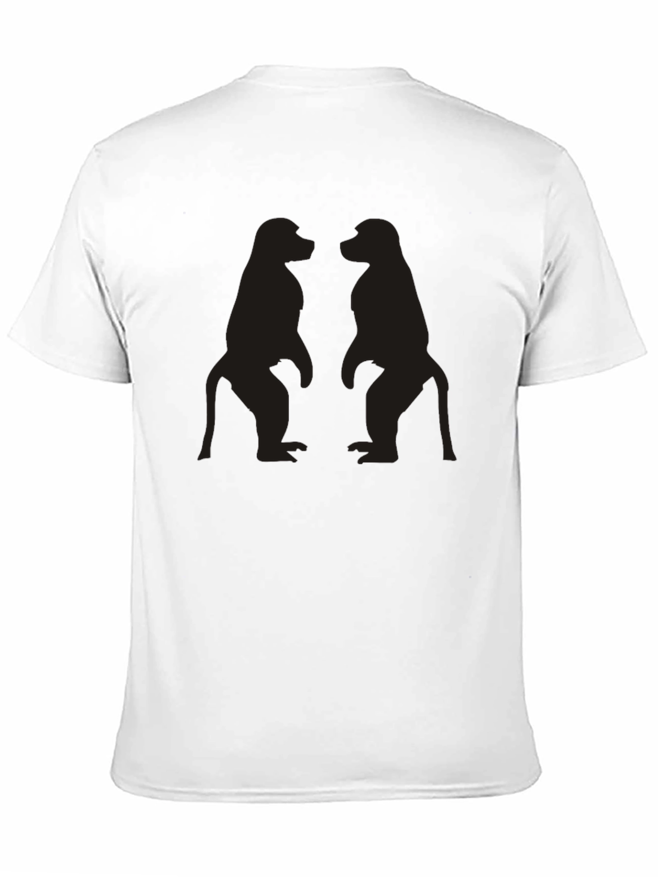 Monkey Silhouette Graphic Tee - Mens Black T-Shirt