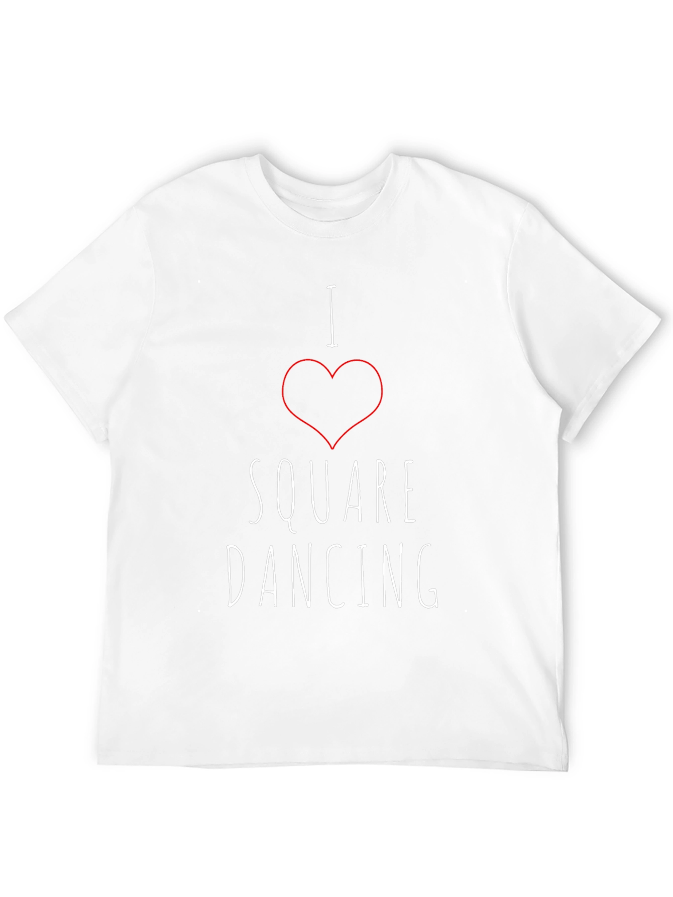 I Heart Square Dancing Black T-Shirt