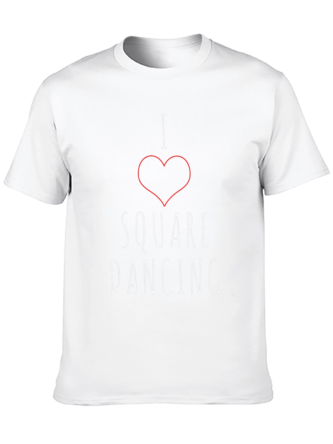 I Heart Square Dancing Black T-Shirt