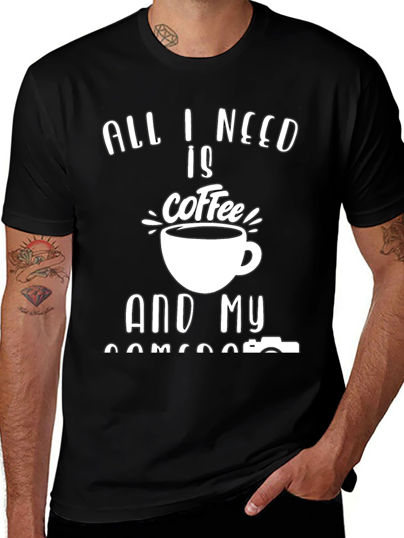 Coffee & Camera T-Shirt: Photographers Essential Tee