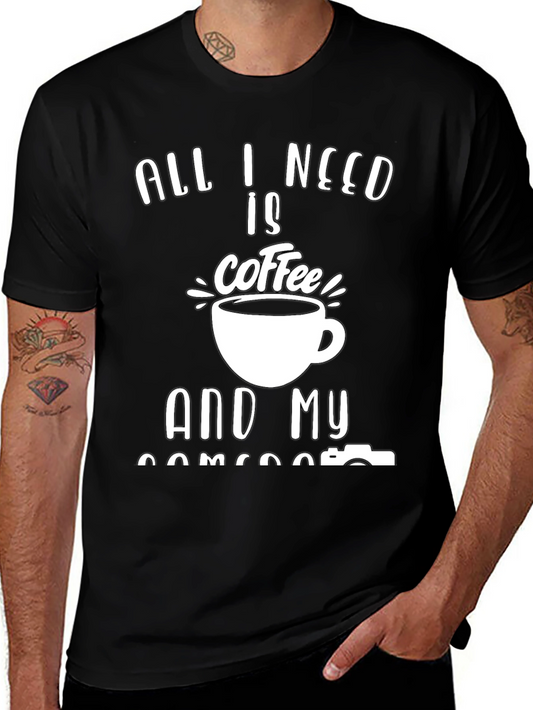 Coffee & Camera T-Shirt: Photographers Essential Tee
