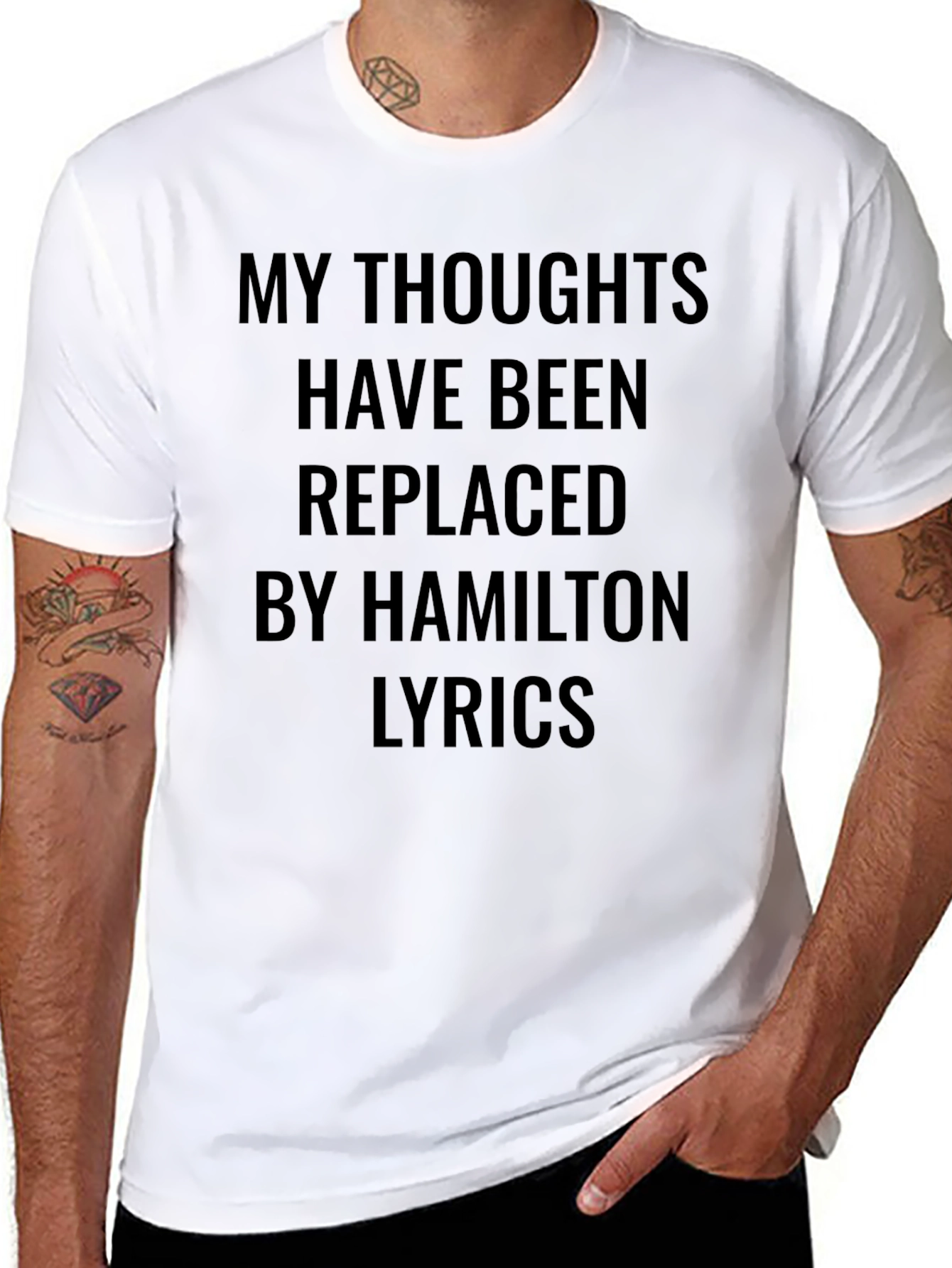 Hamilton Lyrics Graphic T-Shirt