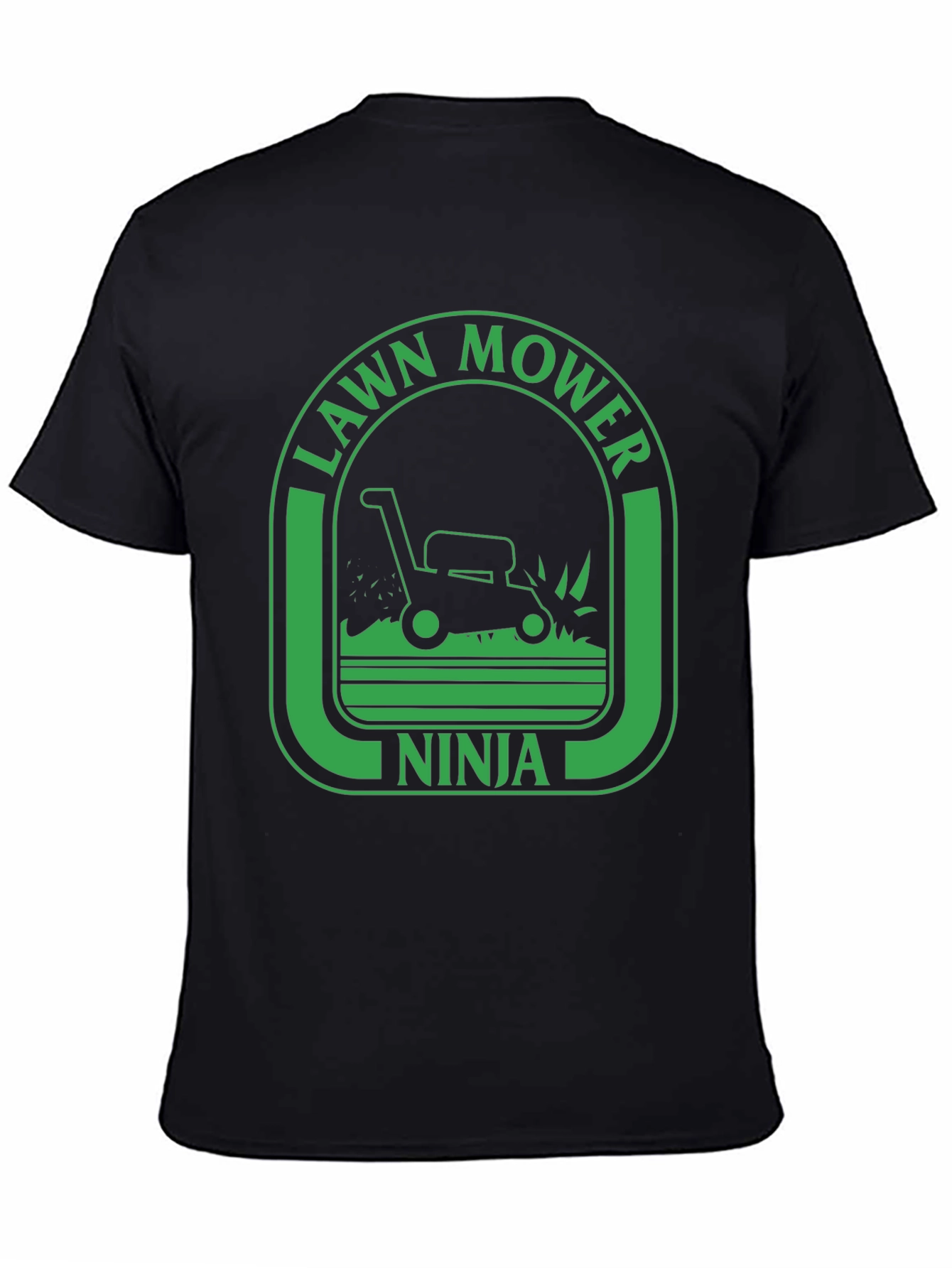 Lawn Mower Ninja Graphic Tee - Black