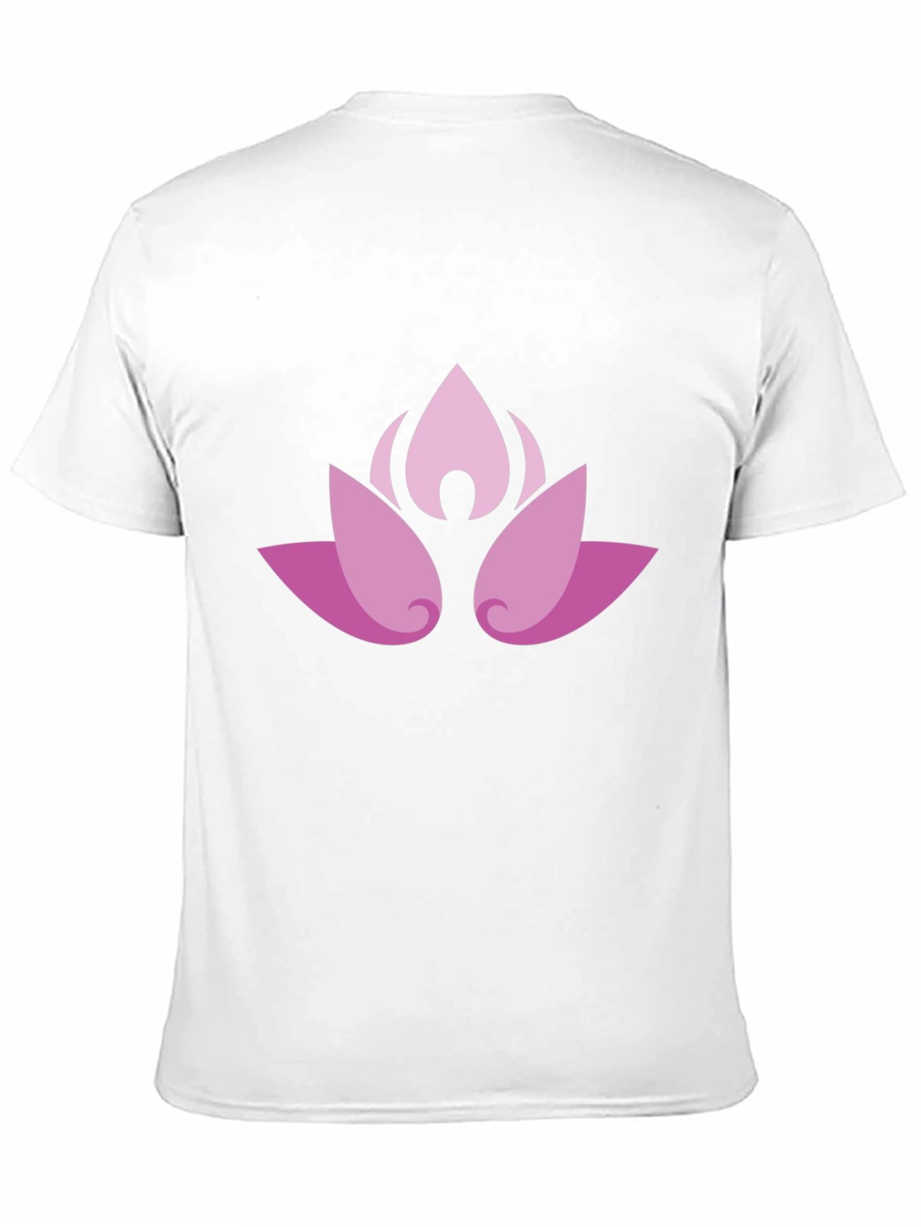 Lotus Blossom Graphic Black T-Shirt