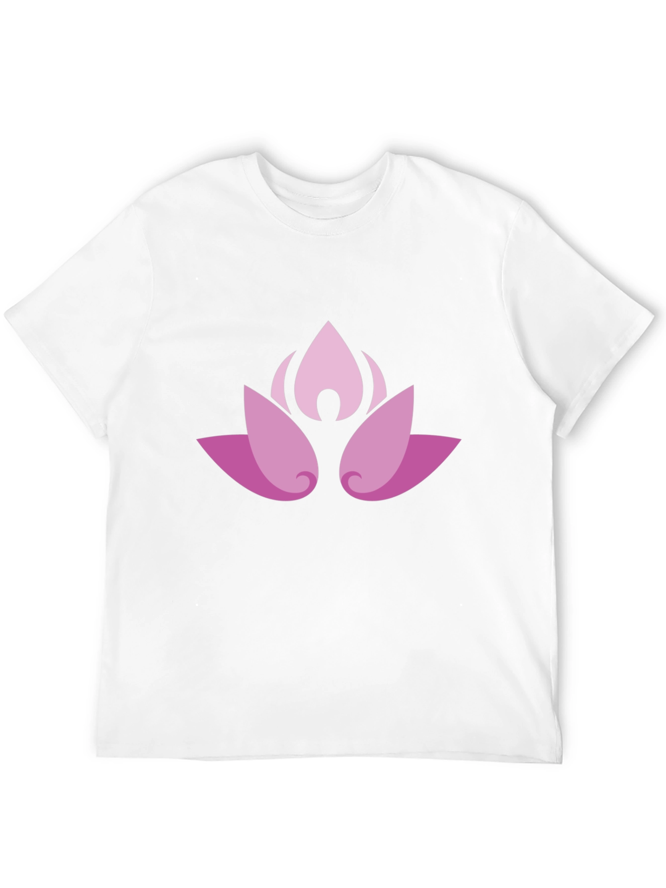 Lotus Blossom Graphic Black T-Shirt