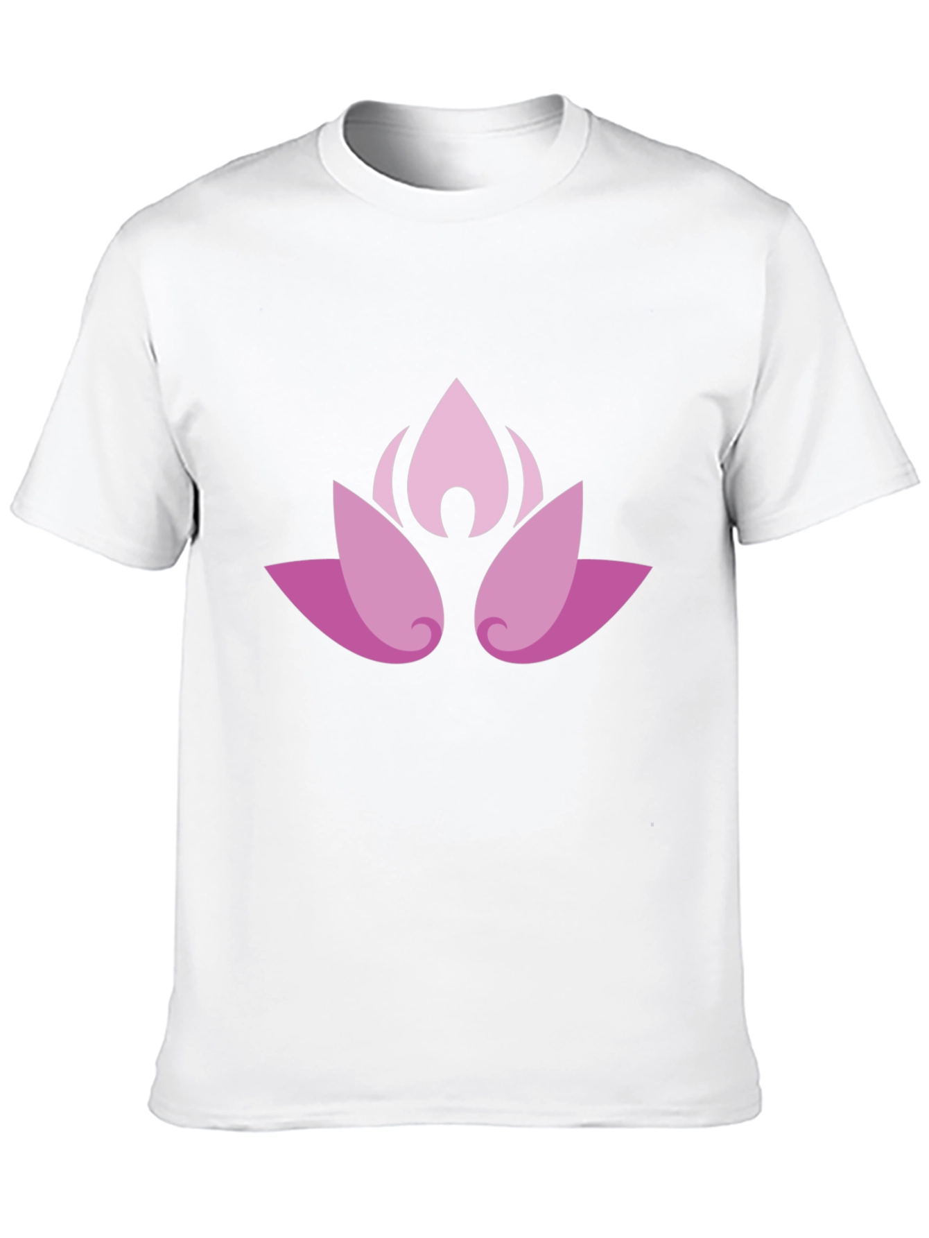 Lotus Blossom Graphic Black T-Shirt