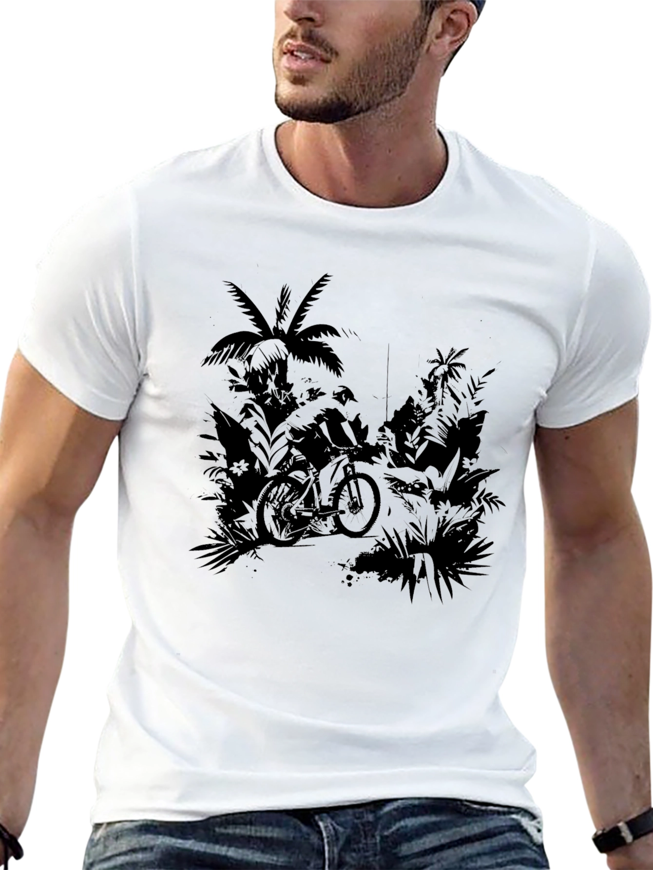 Tropical Ride Black T-Shirt
