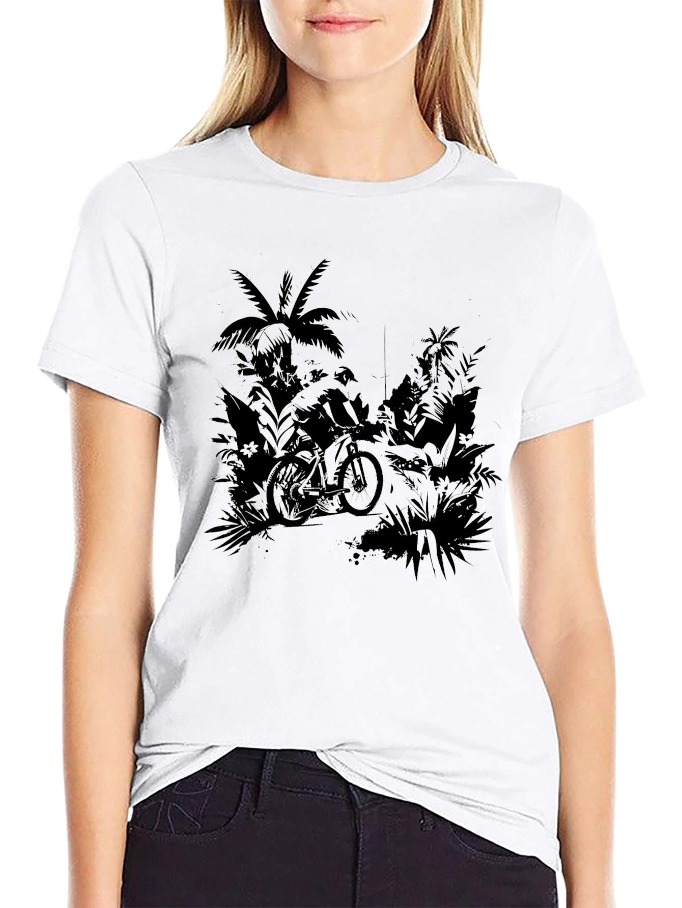 Tropical Ride Black T-Shirt
