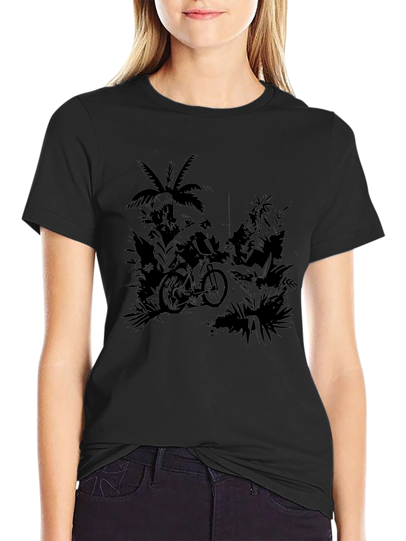 Tropical Ride Black T-Shirt