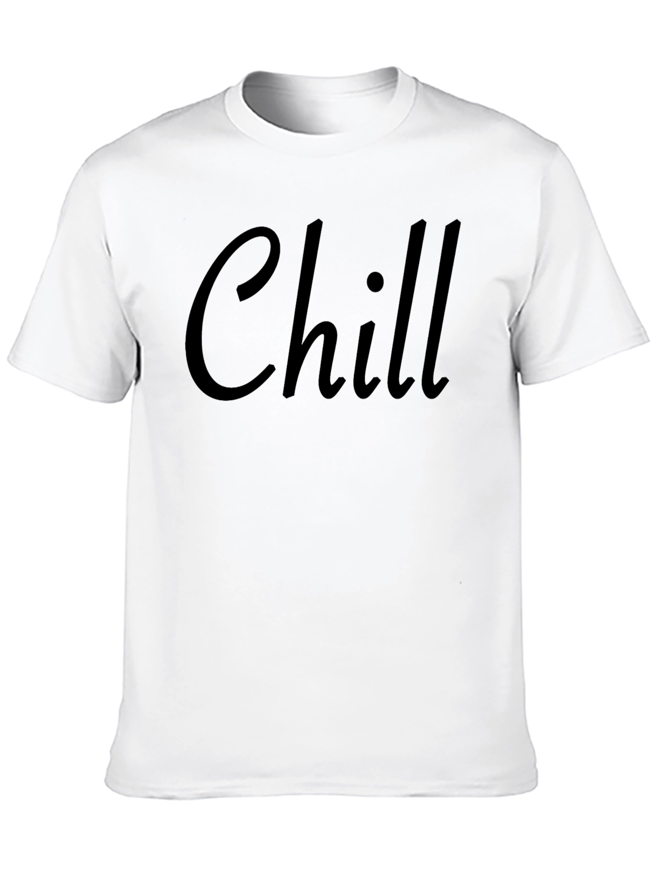 Chill Black Graphic T-Shirt Casual Comfort