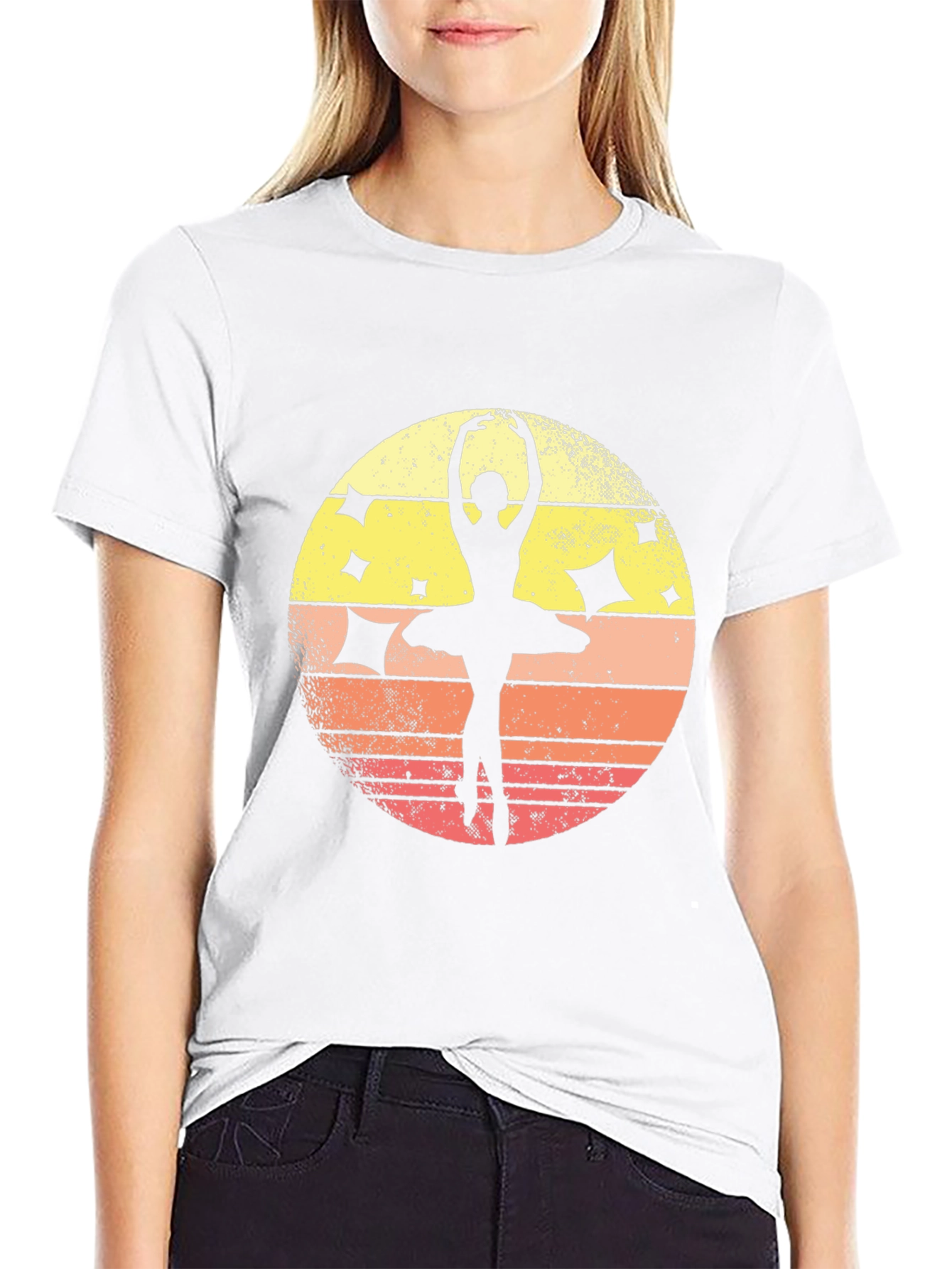 Ballet Dancer Silhouette Graphic Tee