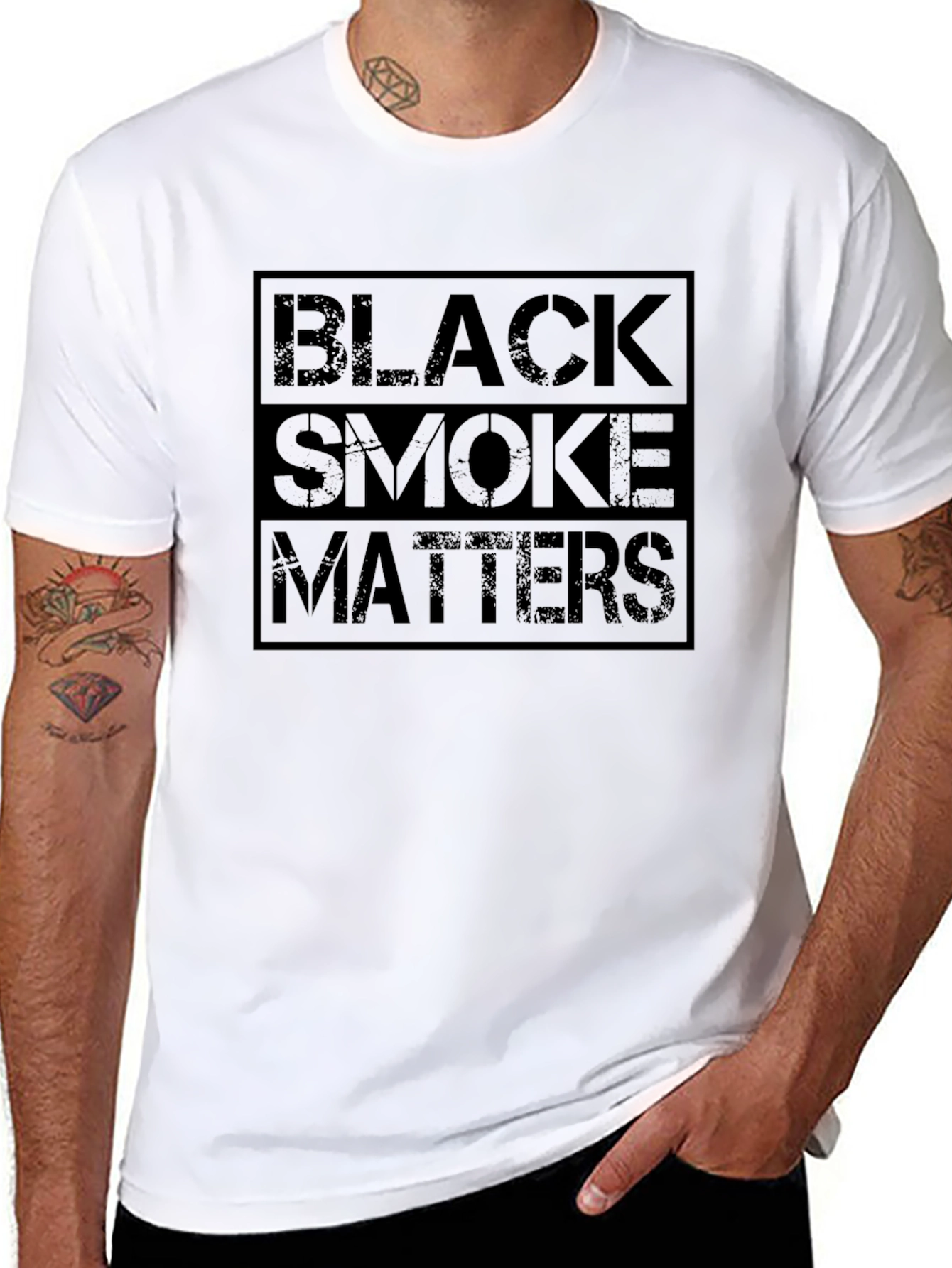 Black Smoke Matters Graphic Tee - Black