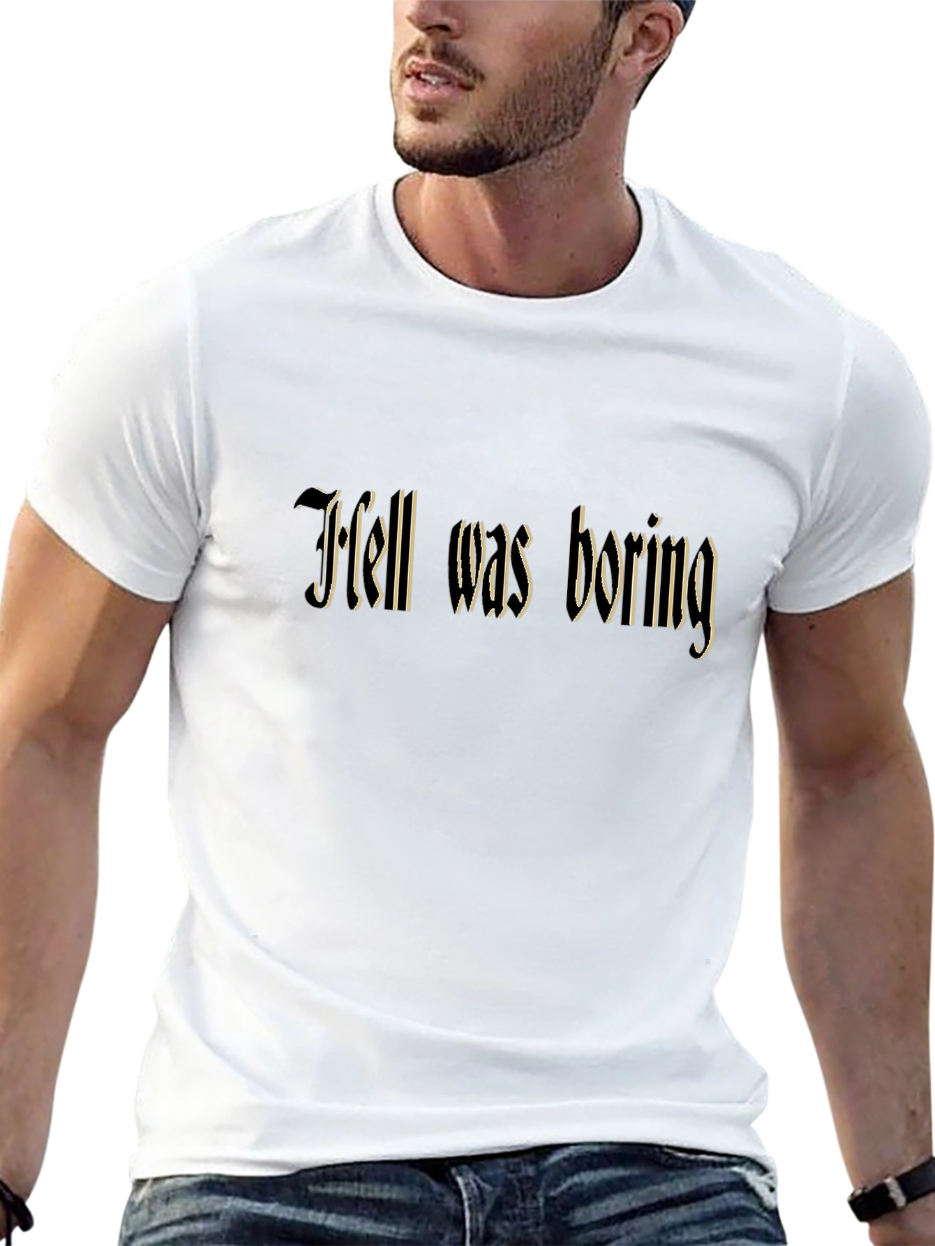 Hell Was Boring T-Shirt Dark Humor Tee