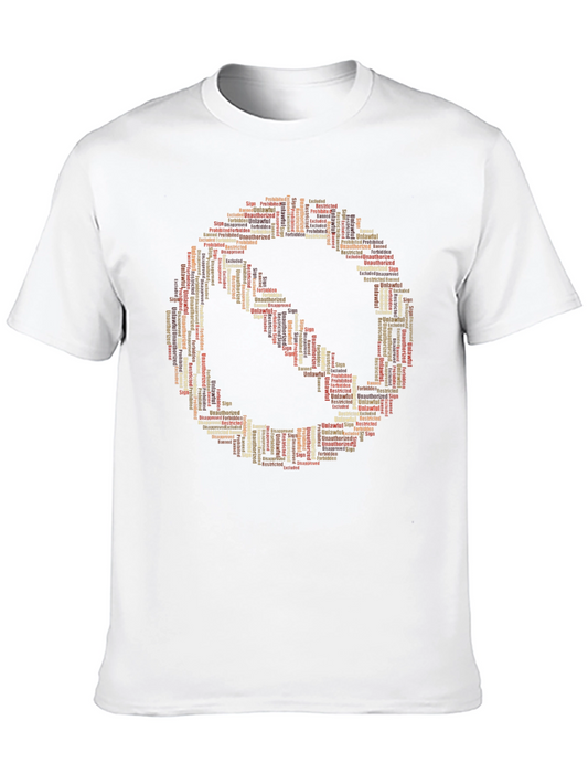 Forbidden Word Art Graphic T-Shirt