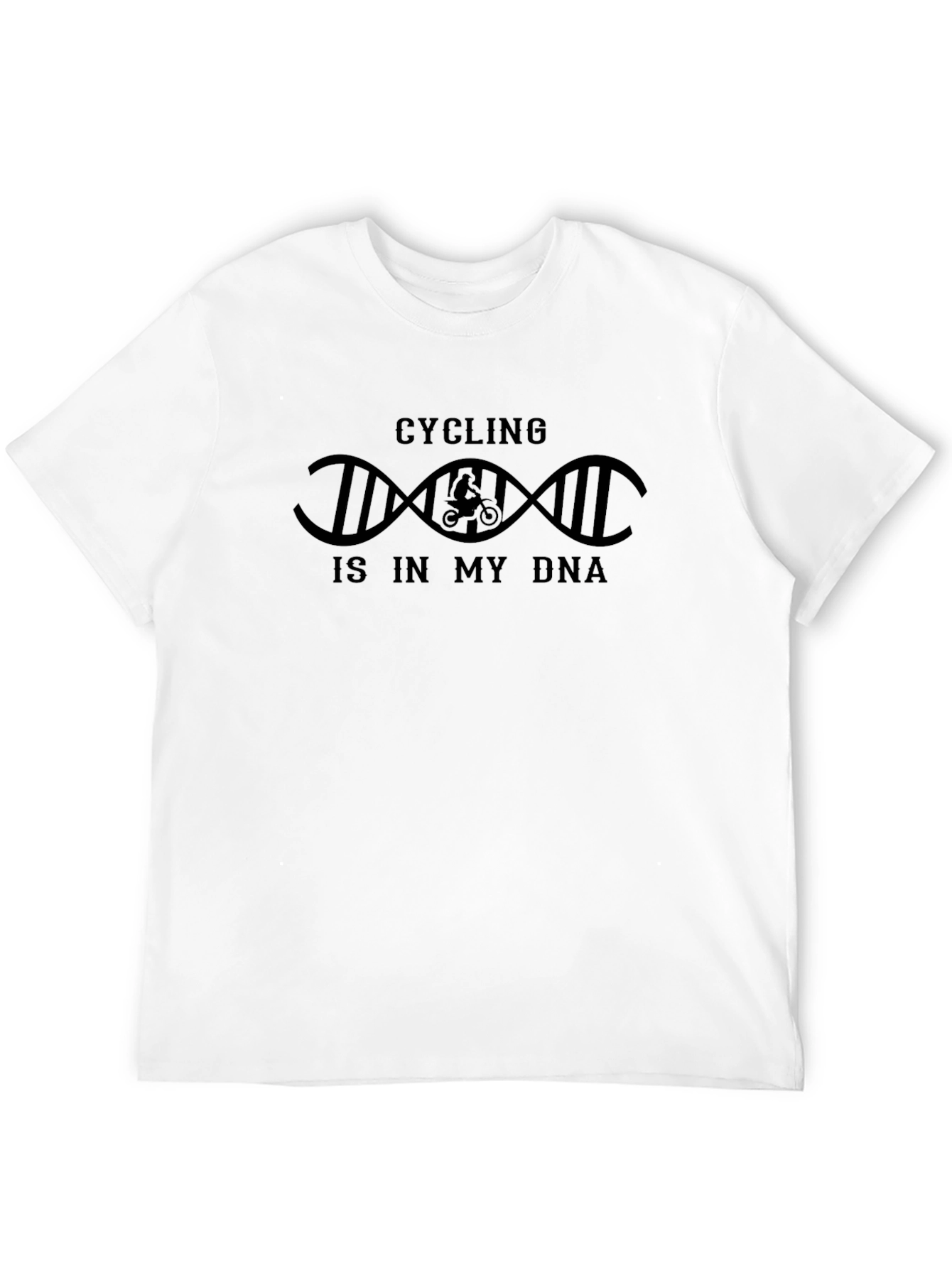 Cycling DNA Graphic T-Shirt - Black