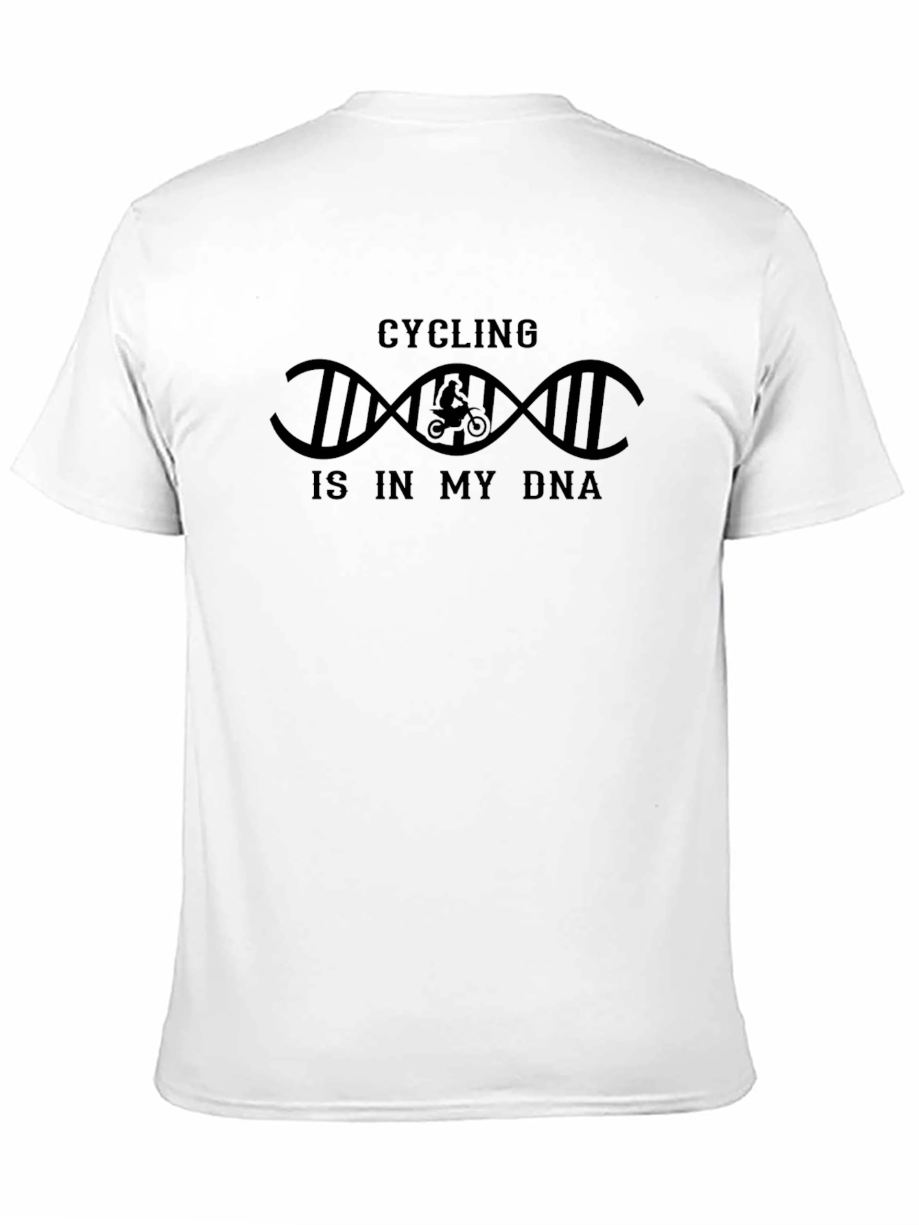Cycling DNA Graphic T-Shirt - Black