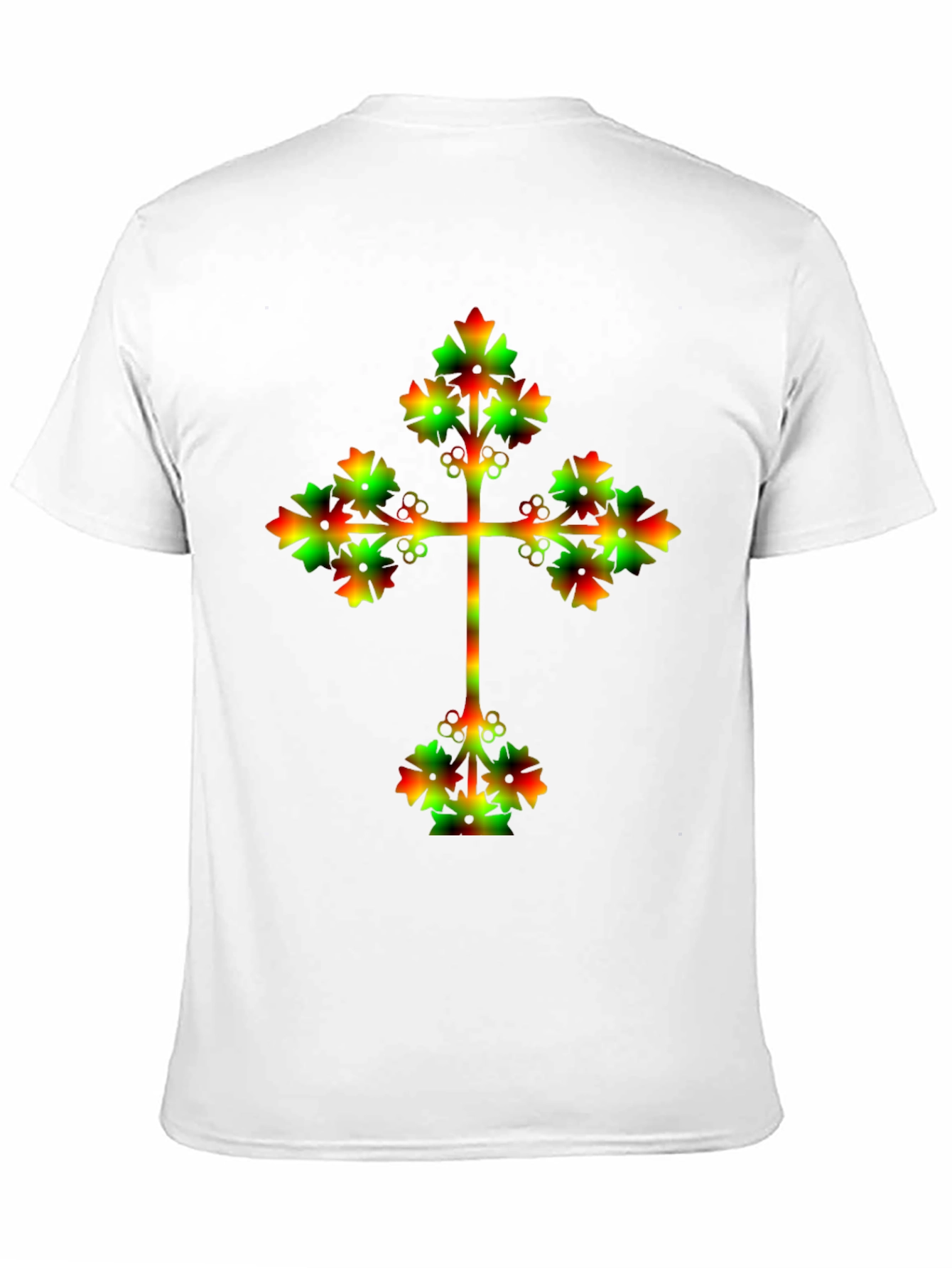 Rasta Cross Graphic Black T-Shirt