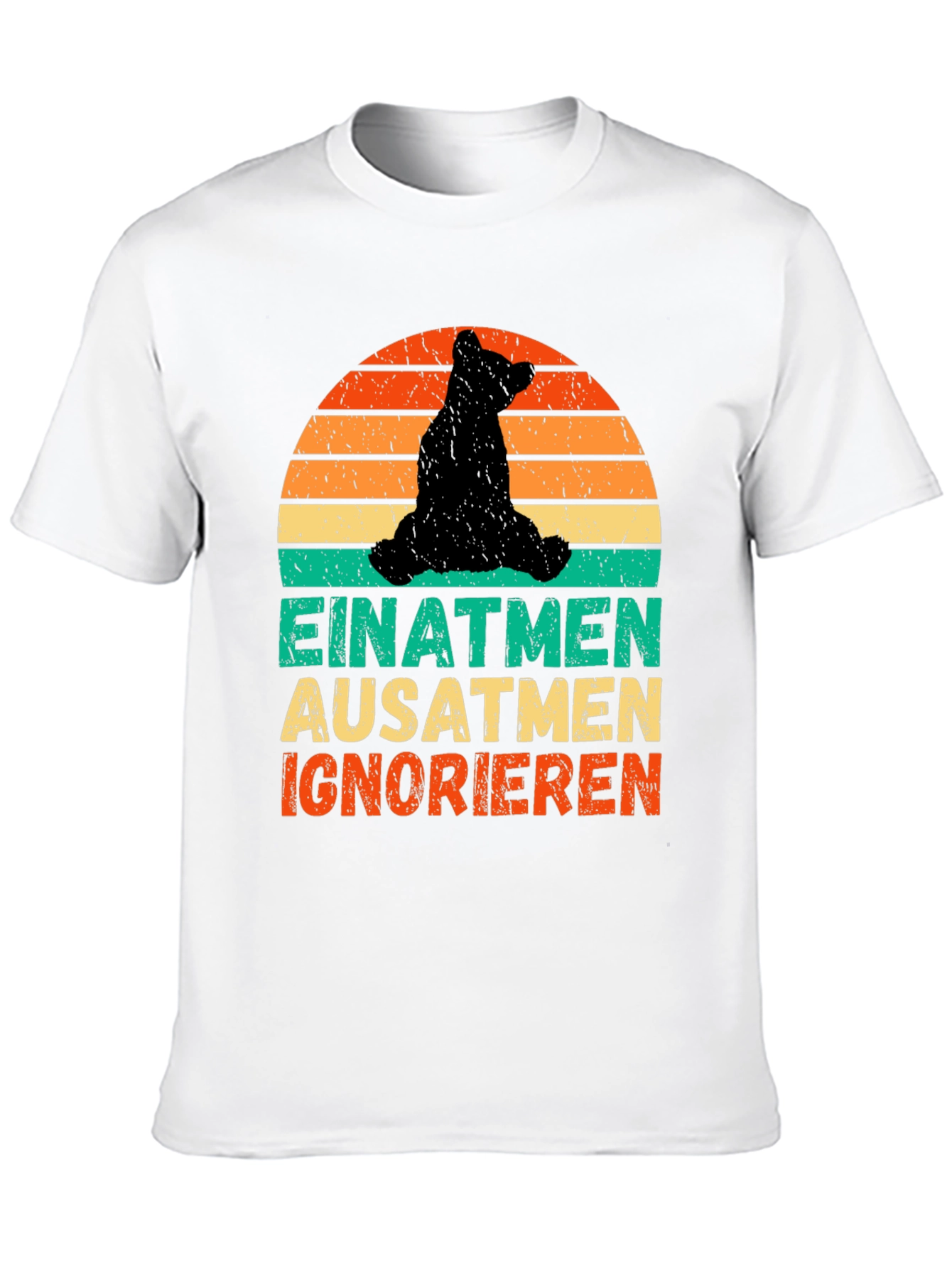 Bear Silhouette Sunset Graphic Tee