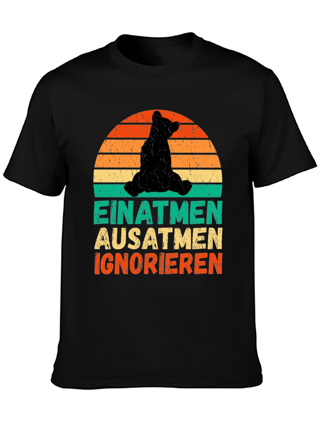 Bear Silhouette Sunset Graphic Tee