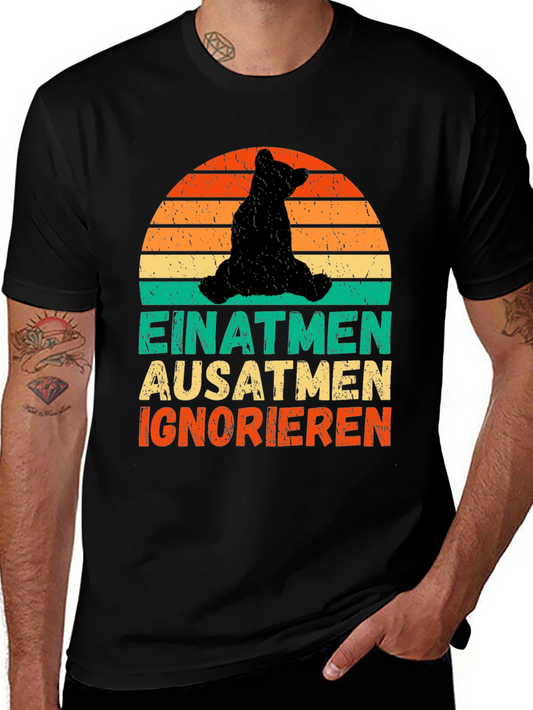Bear Silhouette Sunset Graphic Tee
