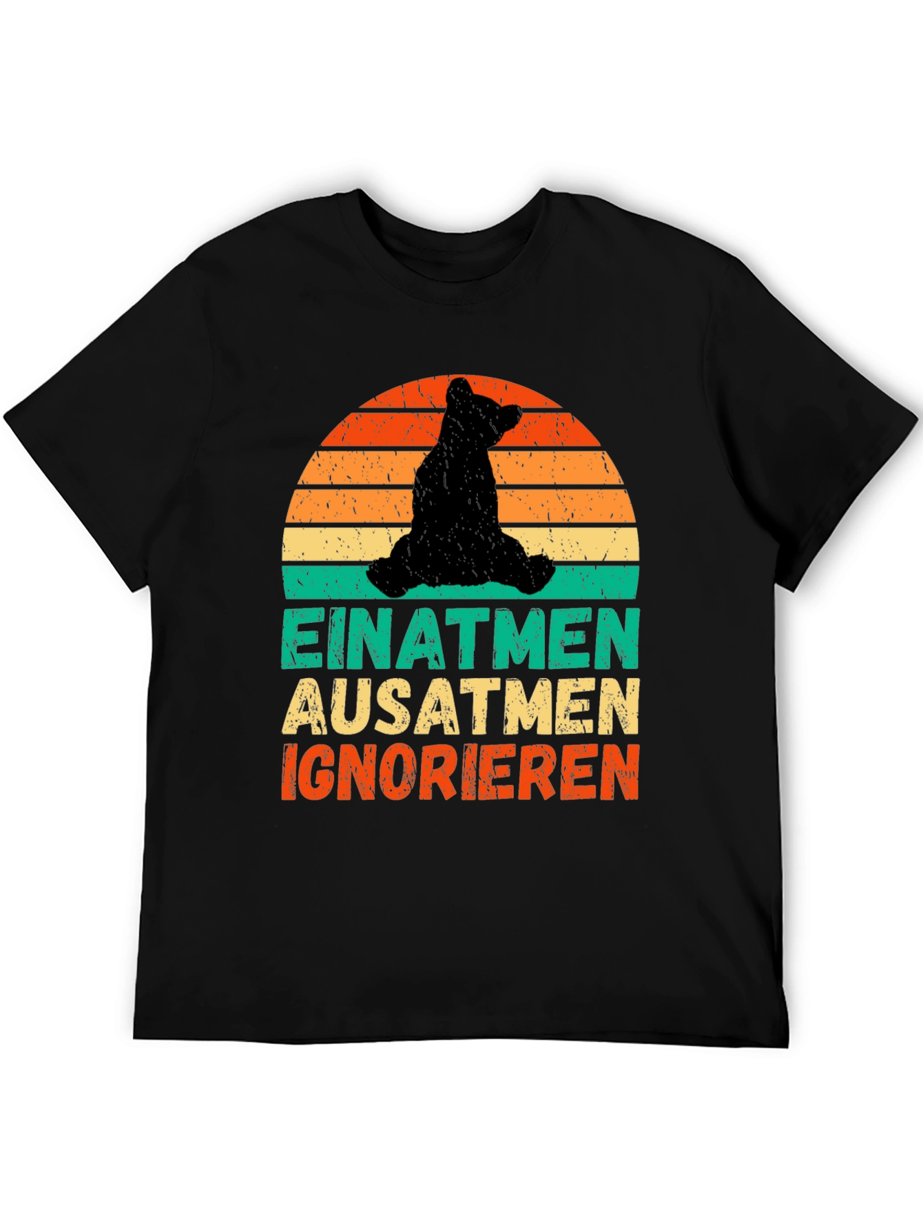 Bear Silhouette Sunset Graphic Tee