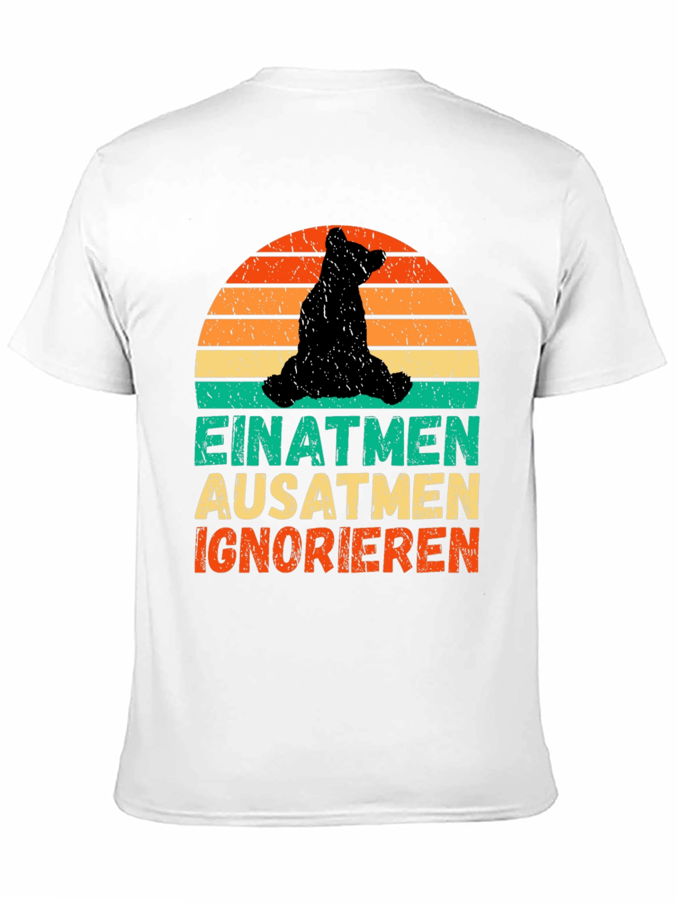 Bear Silhouette Sunset Graphic Tee
