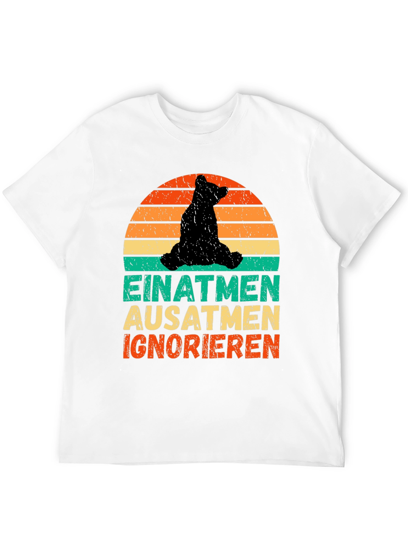Bear Silhouette Sunset Graphic Tee