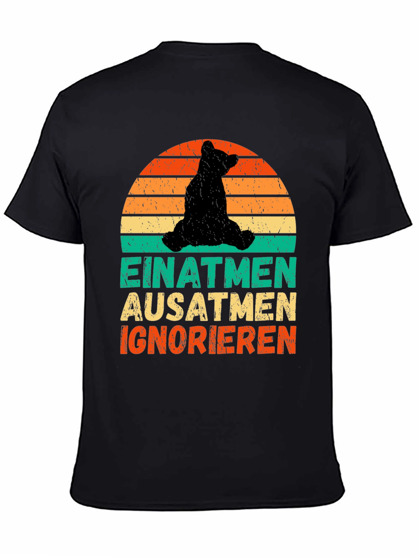 Bear Silhouette Sunset Graphic Tee