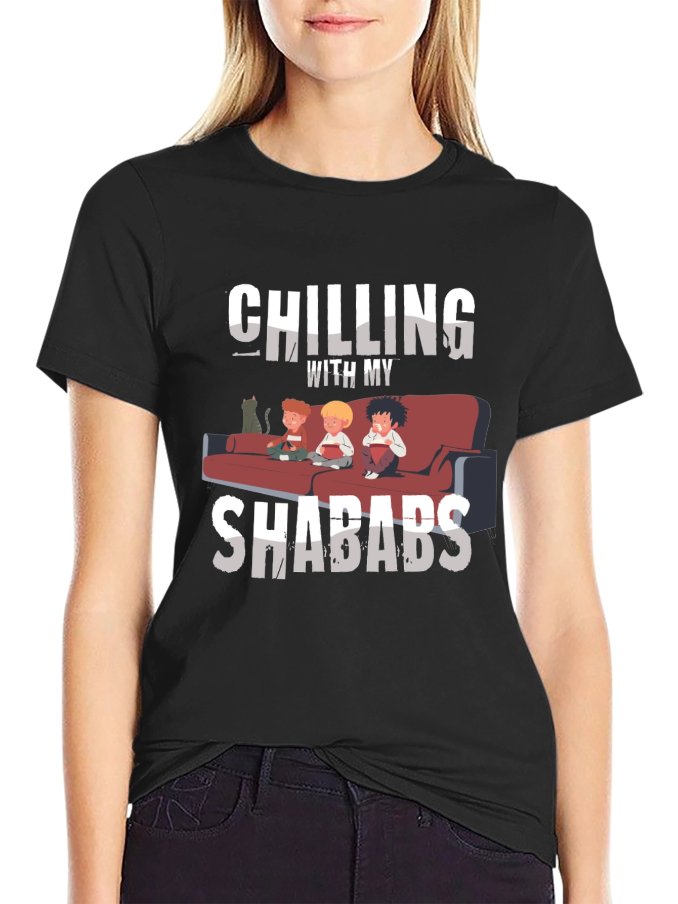Chilling with My Shabads Graphic T-Shirt