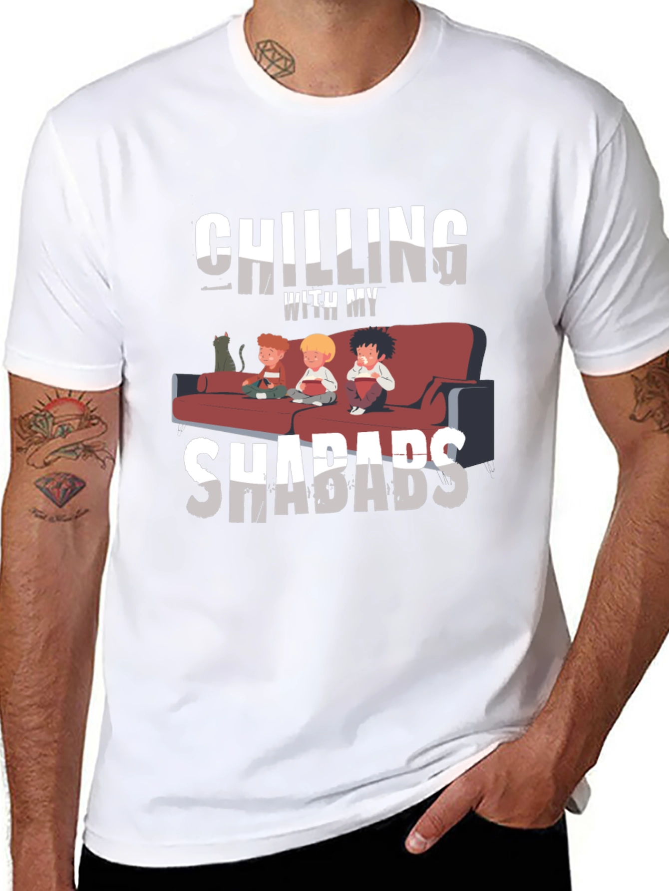 Chilling with My Shabads Graphic T-Shirt