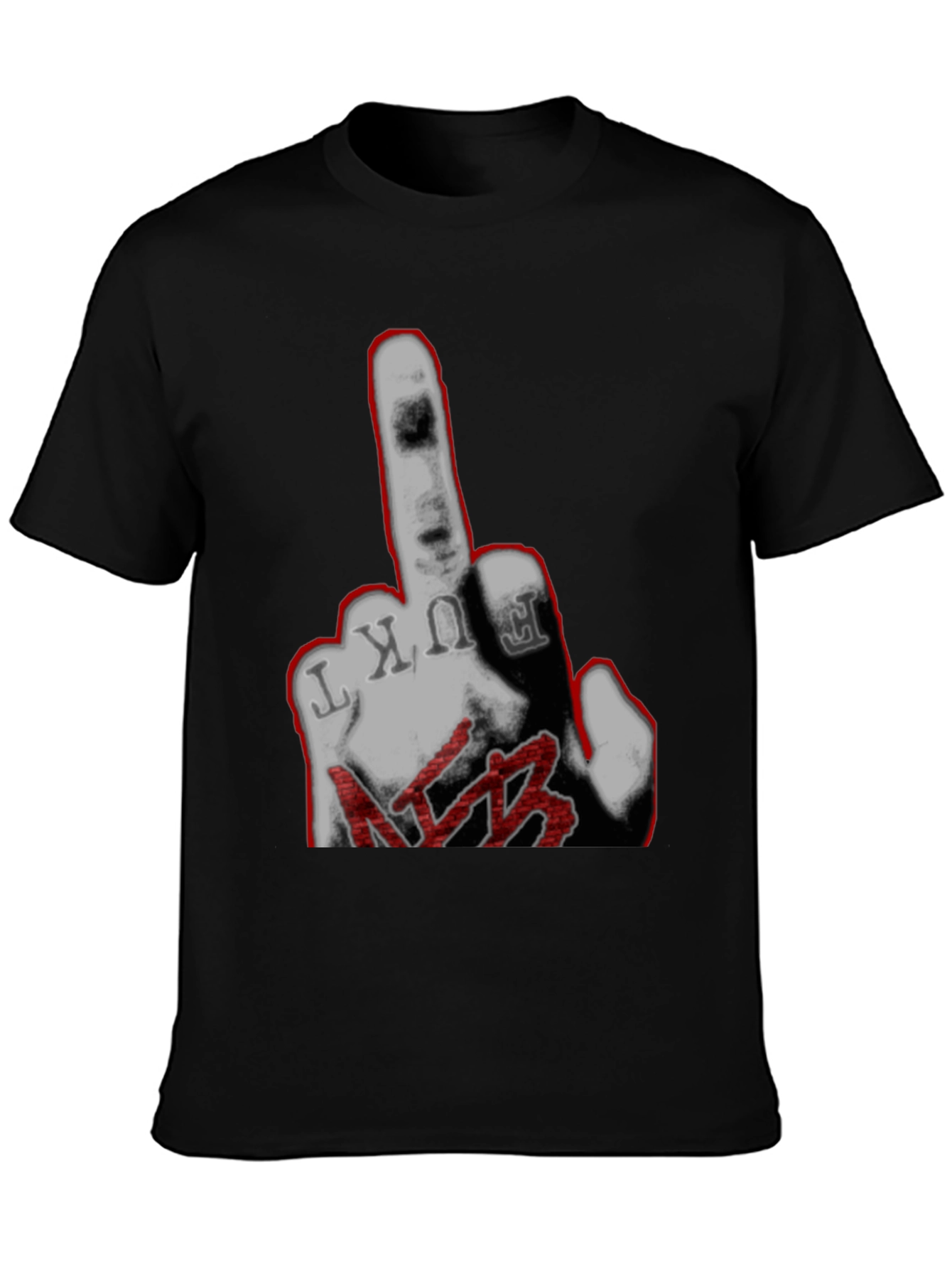 F*ck NFB Graphic Print Black T-Shirt