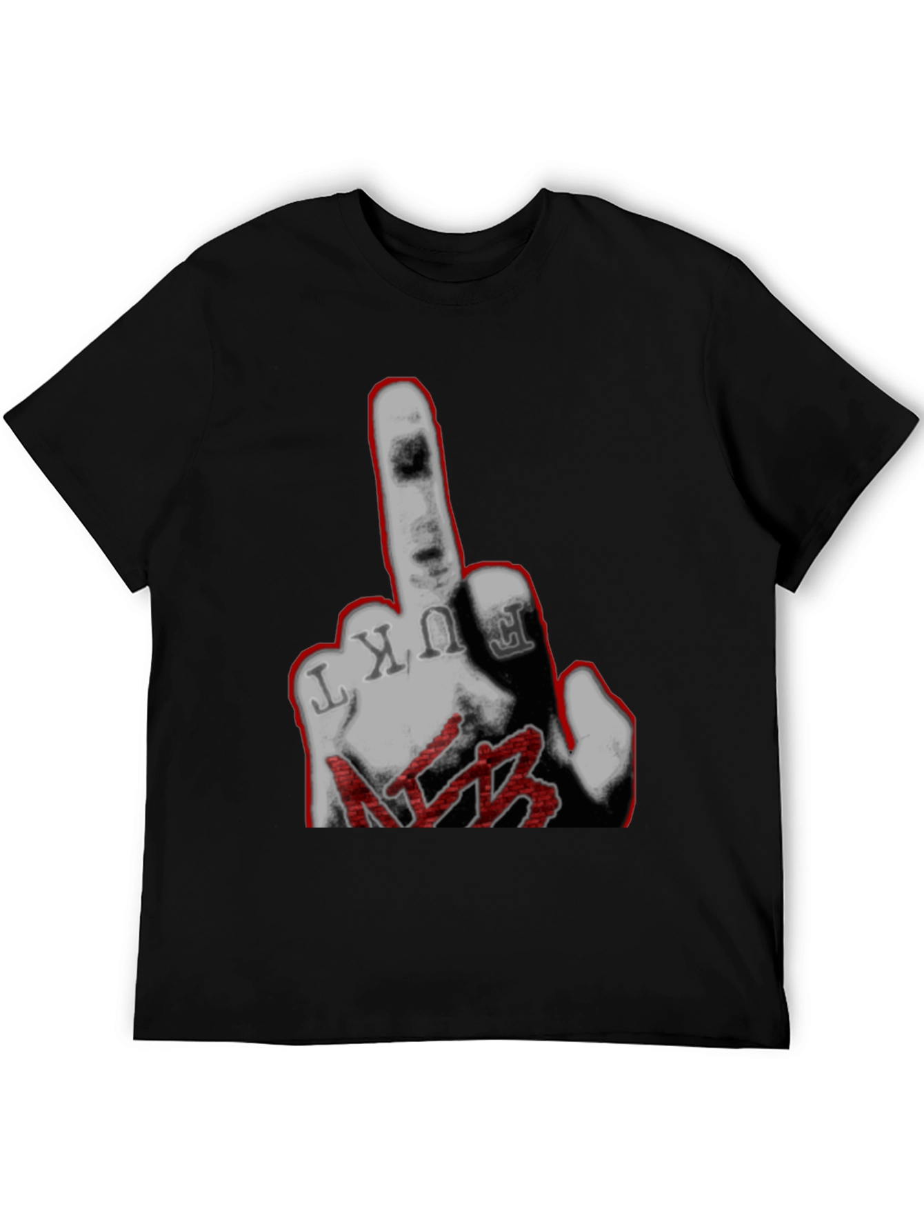 F*ck NFB Graphic Print Black T-Shirt