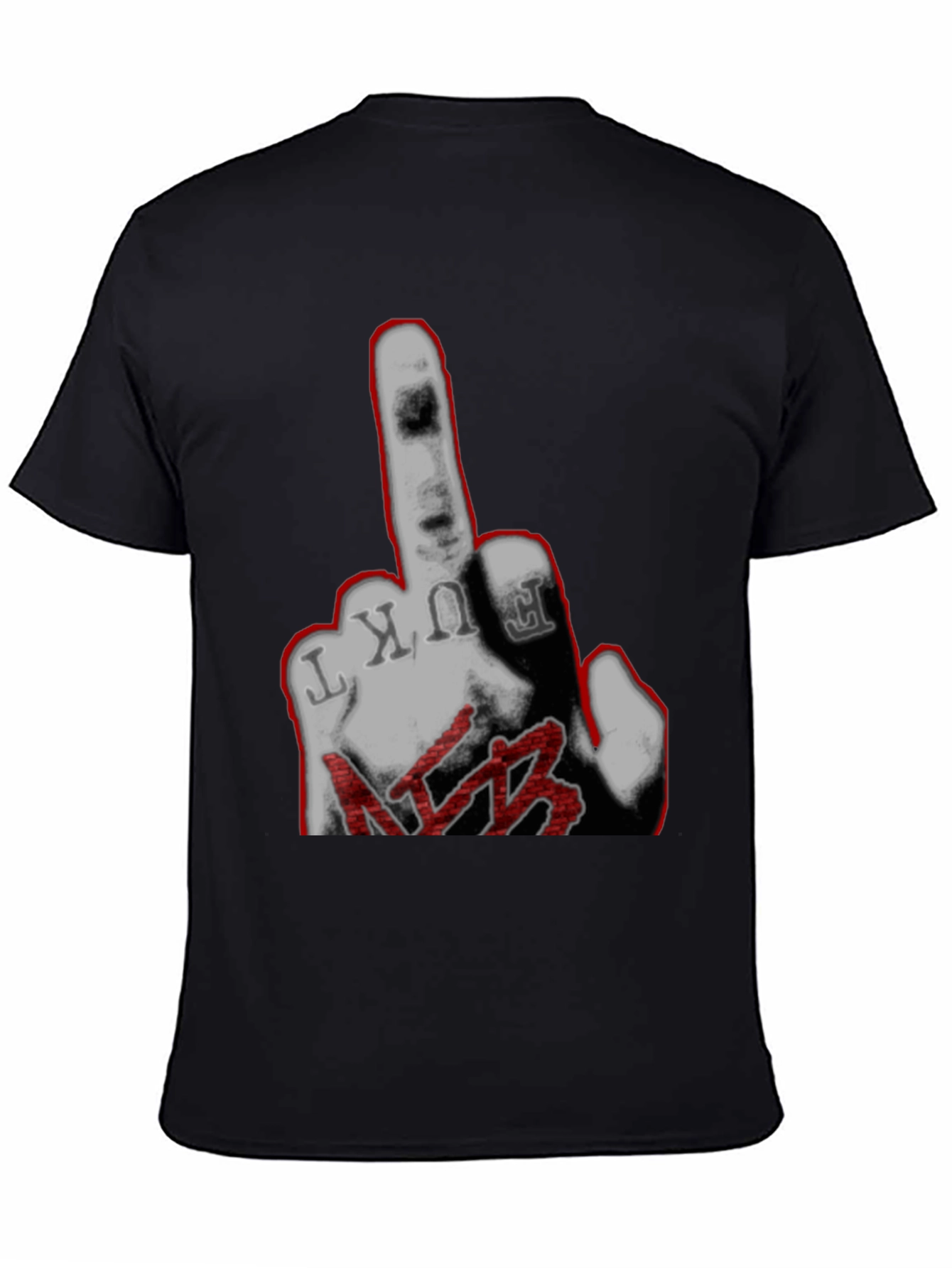 F*ck NFB Graphic Print Black T-Shirt