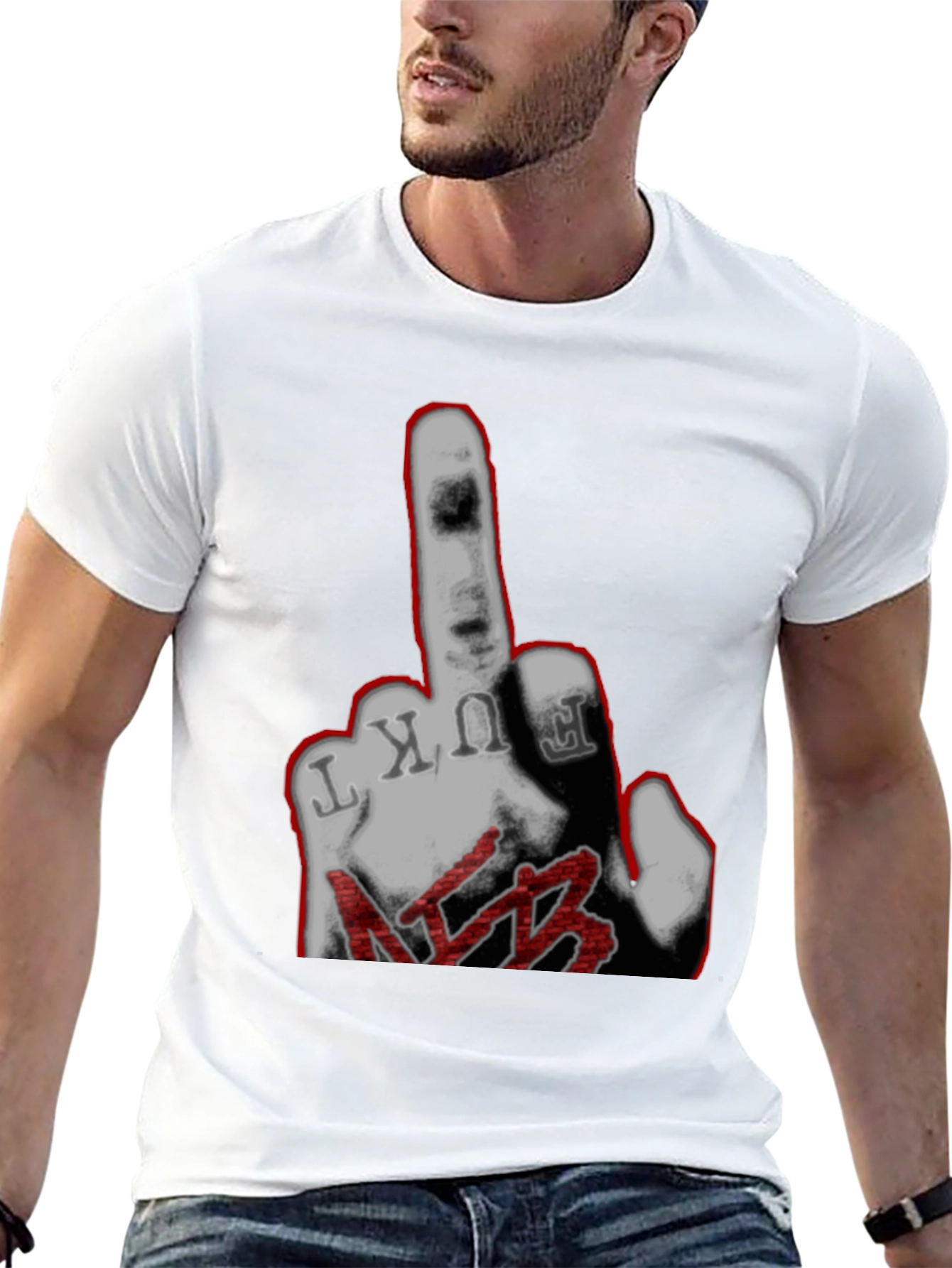 F*ck NFB Graphic Print Black T-Shirt