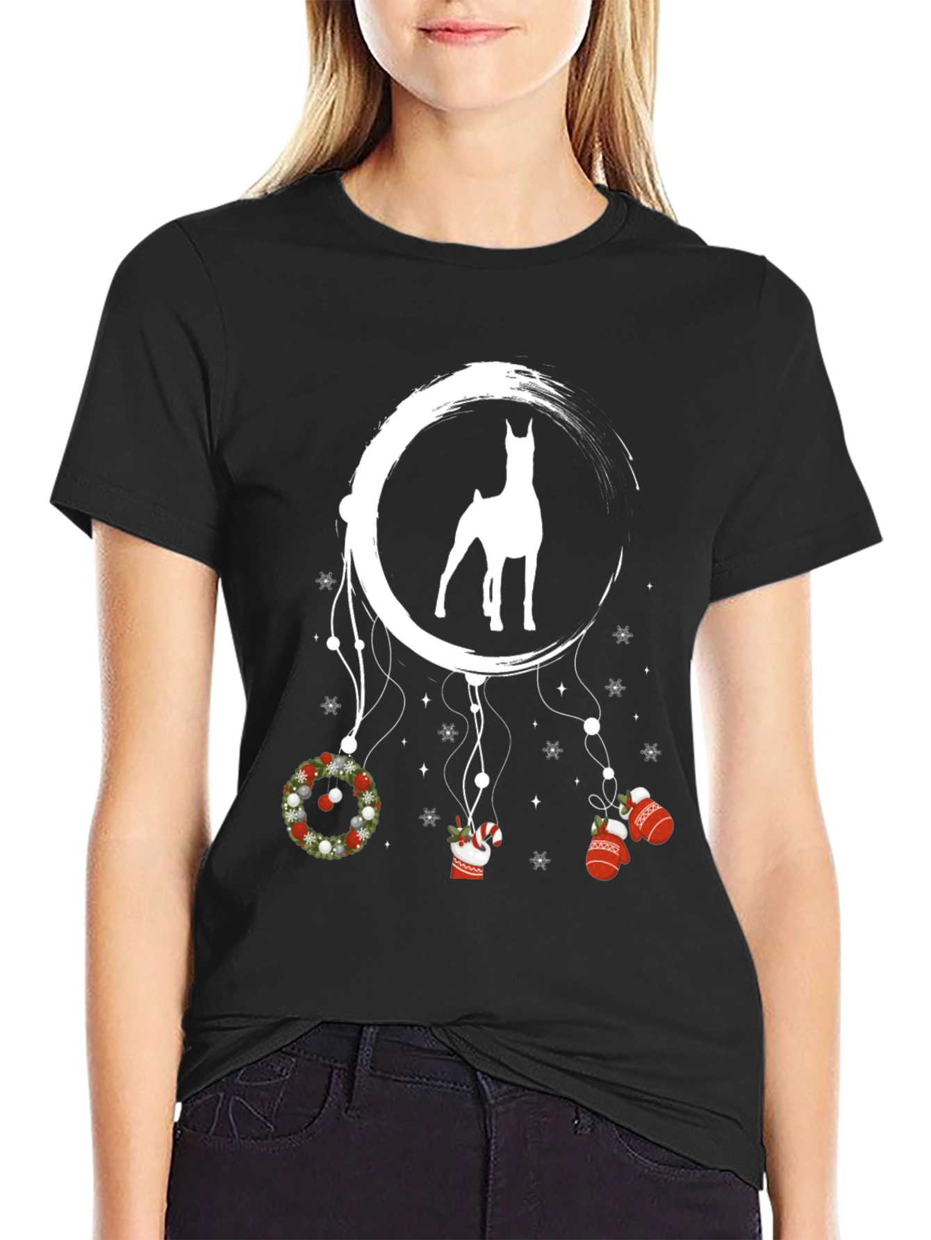 Doberman Christmas Dreamcatcher T-Shirt