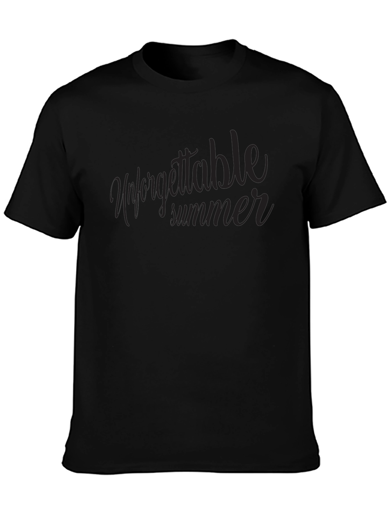 Unforgettable Summer Black Graphic Tee