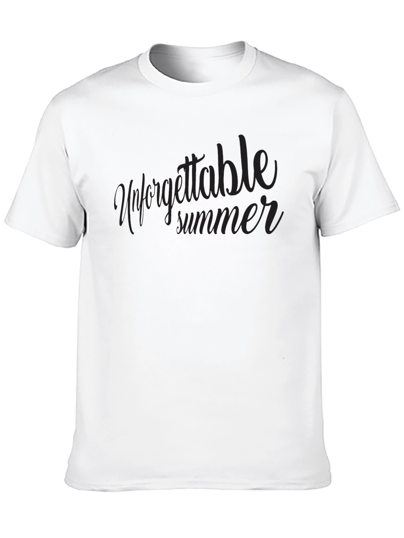 Unforgettable Summer Black Graphic Tee