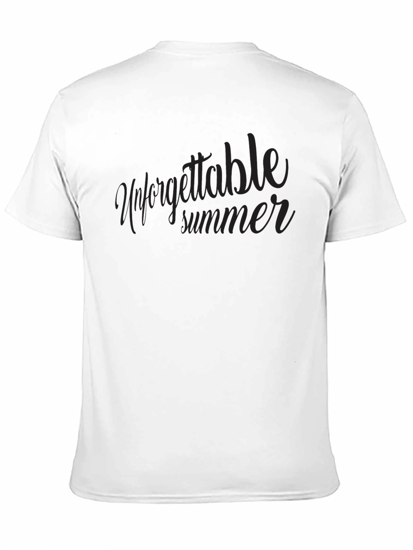 Unforgettable Summer Black Graphic Tee