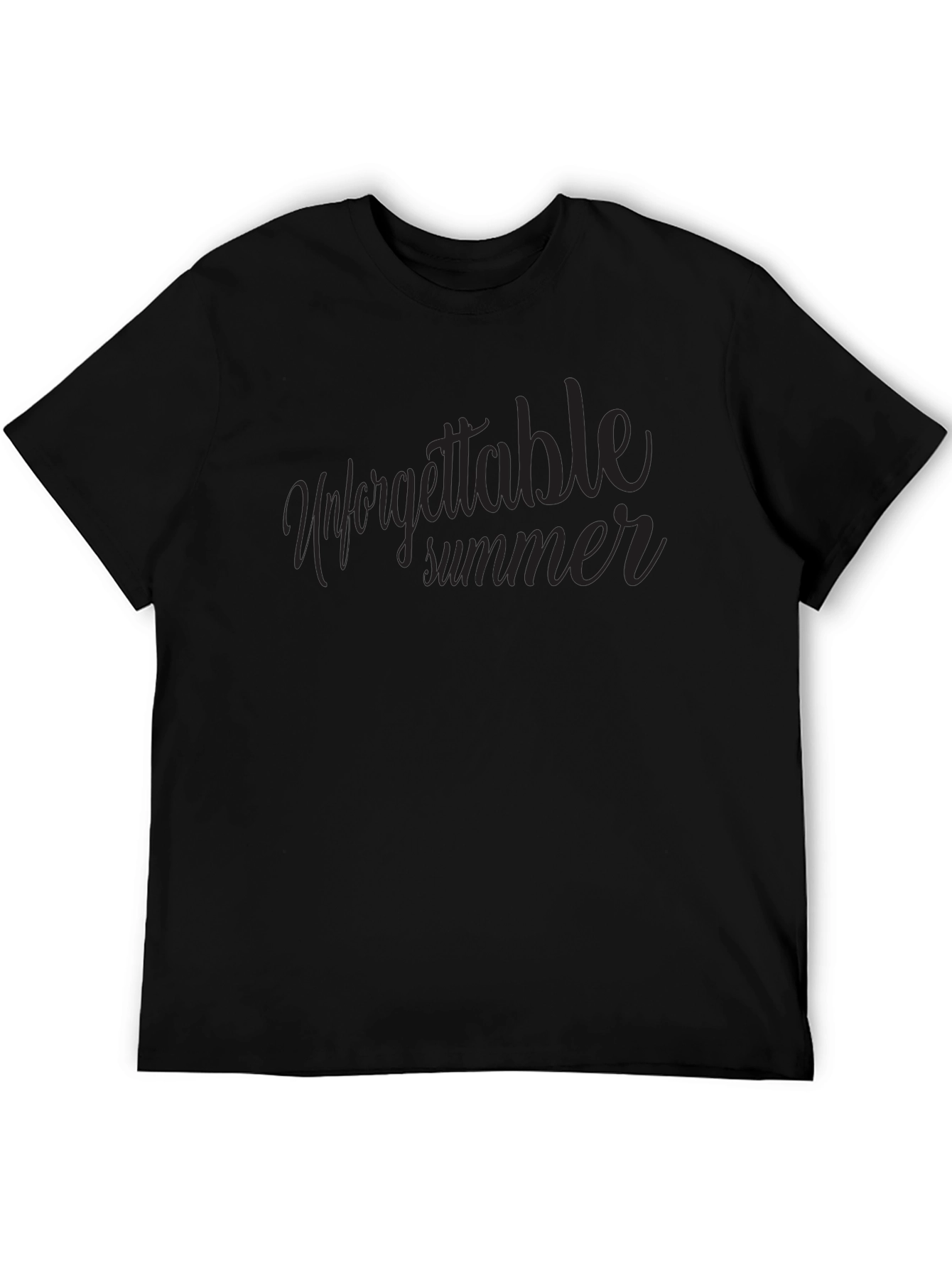Unforgettable Summer Black Graphic Tee