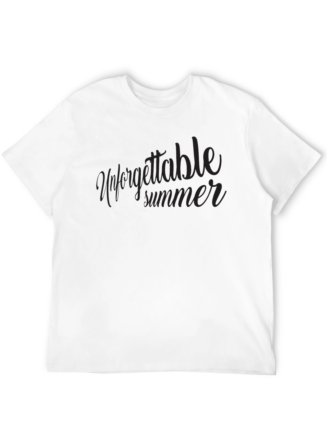 Unforgettable Summer Black Graphic Tee